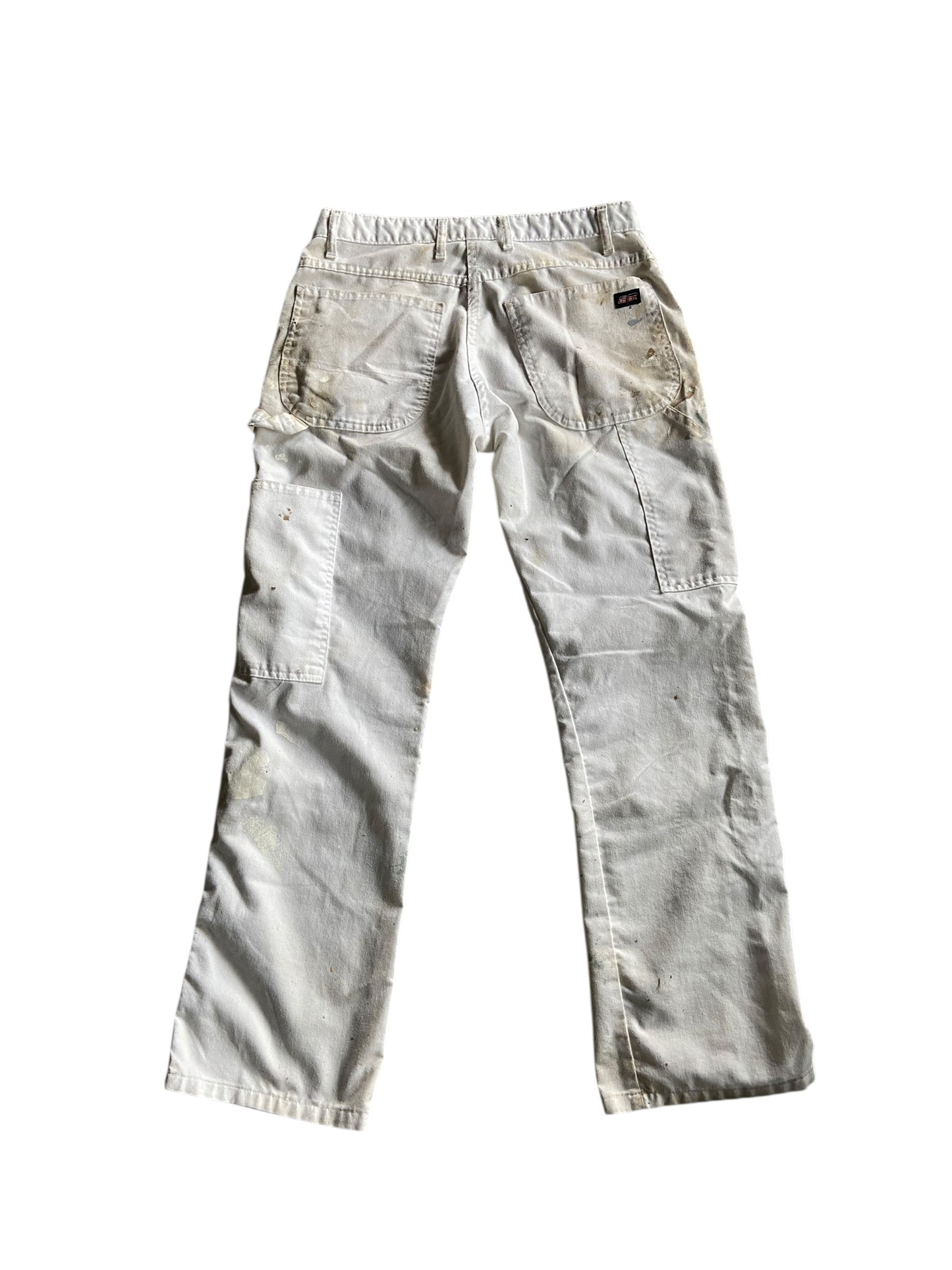 VTG Dickies Light Blue/Gray Paint Splash Pants Sz 33x32