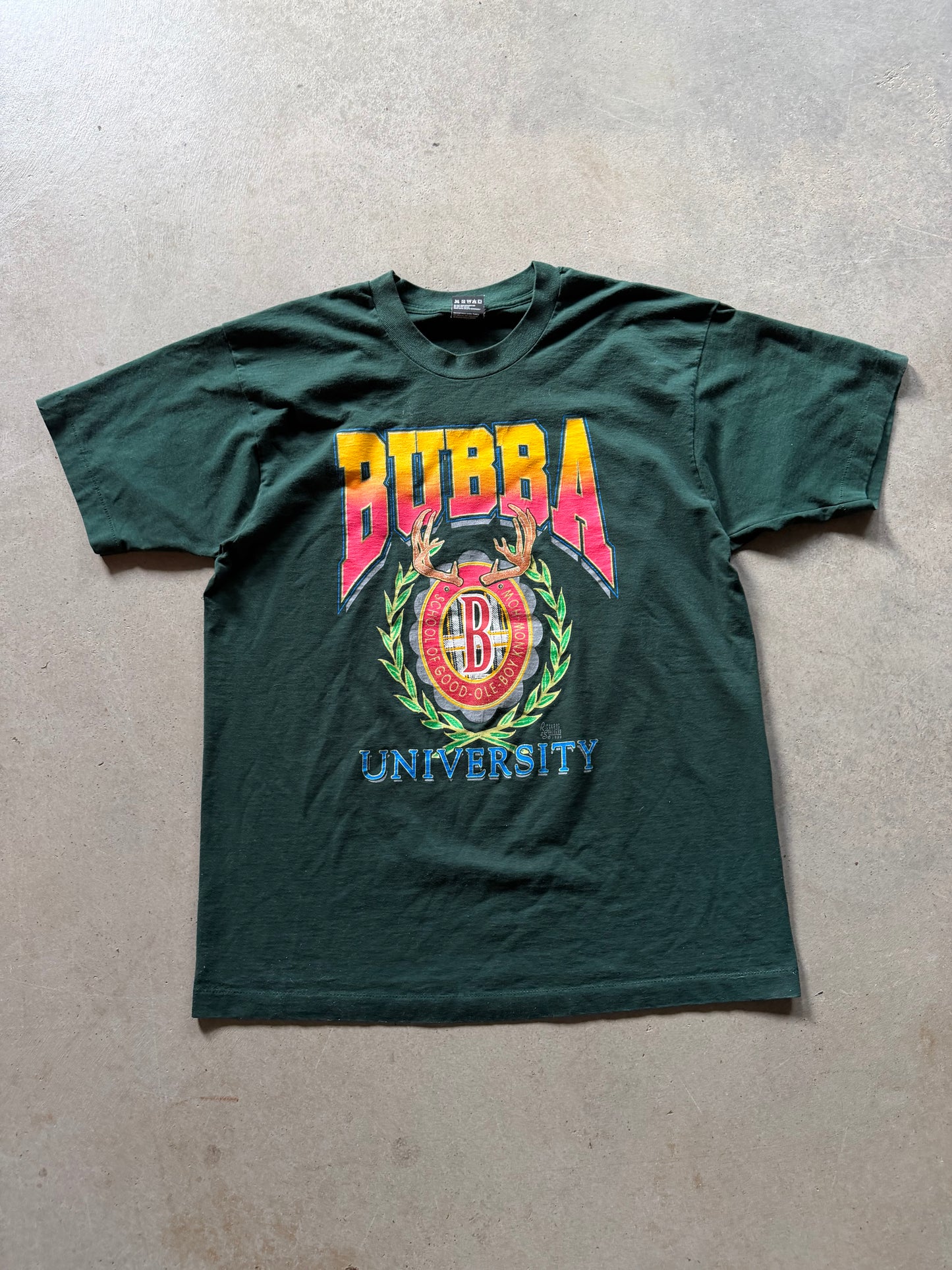 VTG Bubba University Good Ole Boy Tee Sz L