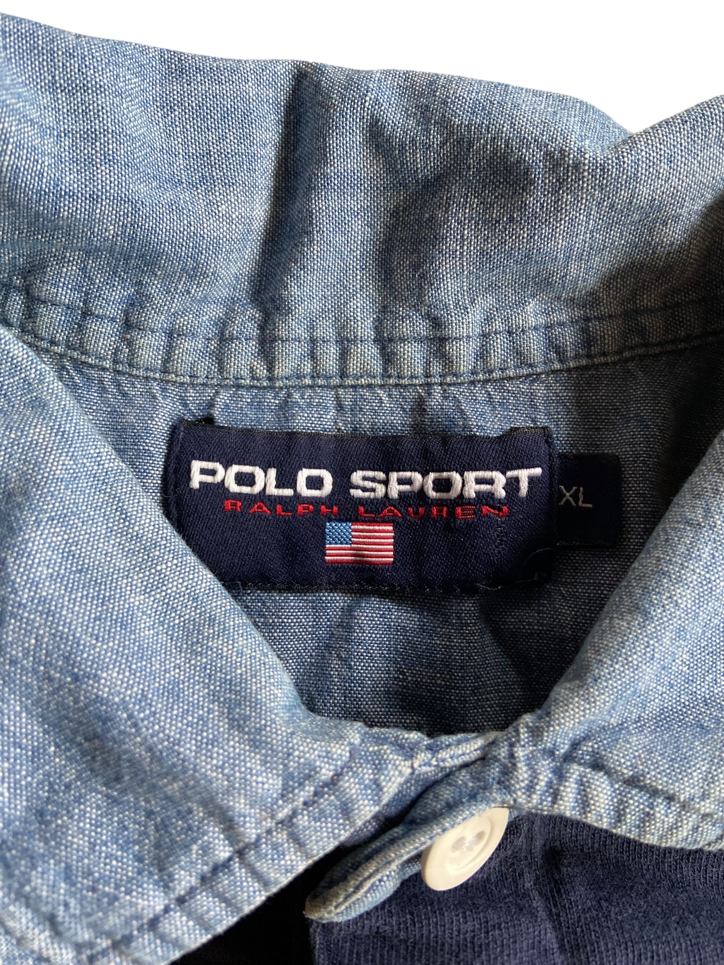 Polo Sport Maize Yellow Striped Polo Shirt Sz XL