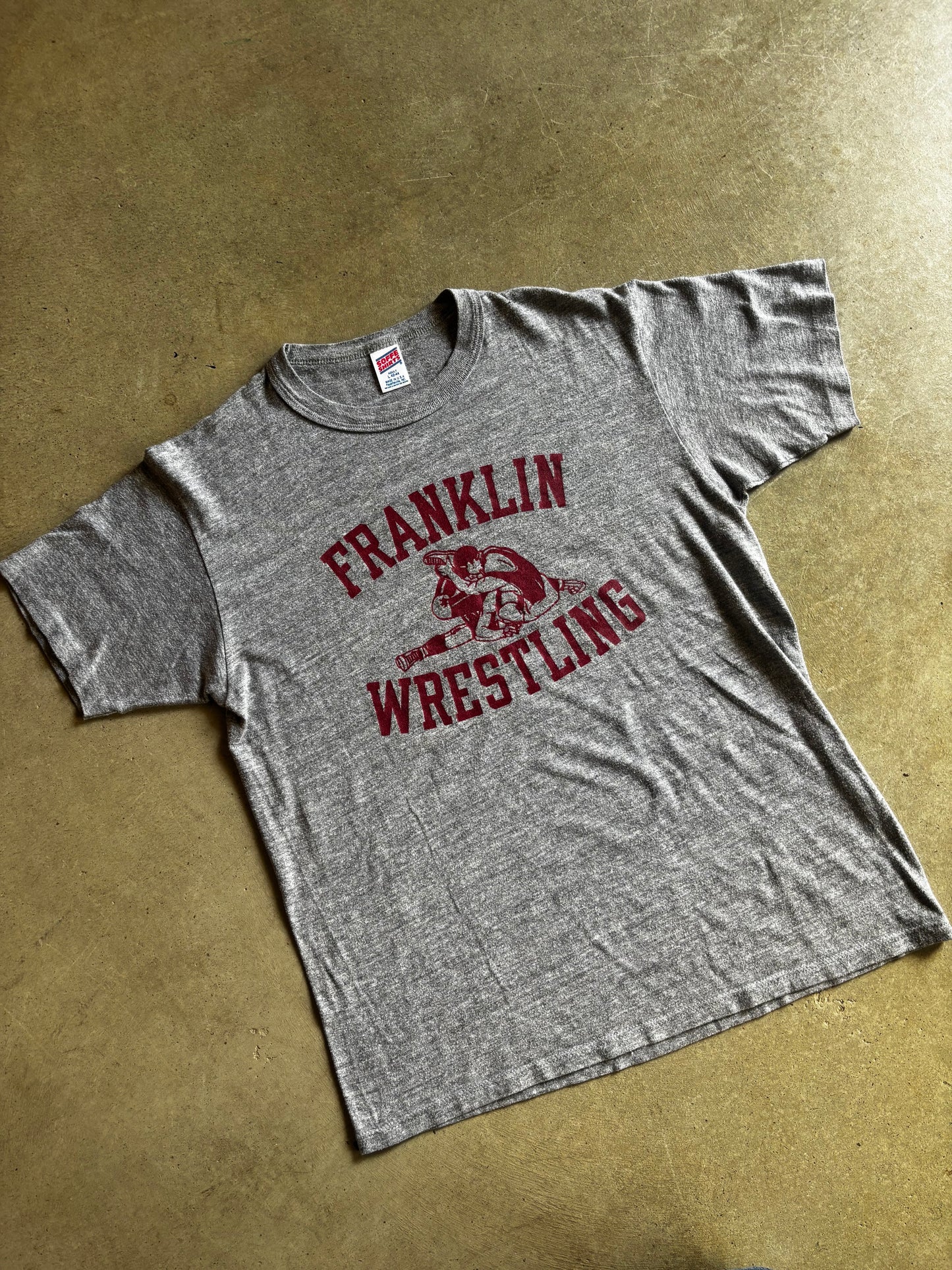 VTG Franklin Wrestling Soffe Tee Sz L