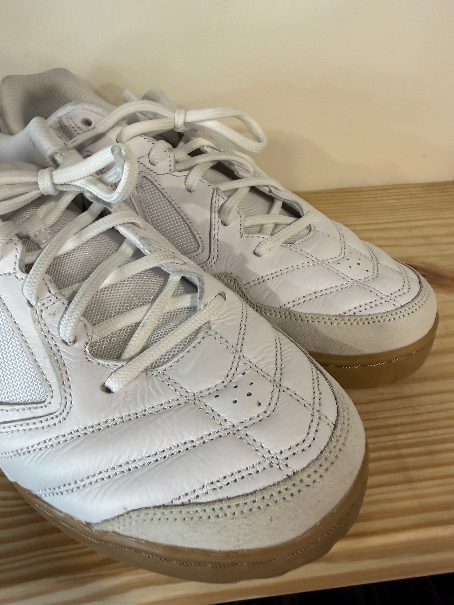 Preowned Nike Gato White/White/Gum Light Brown Sz 11.5M/13W