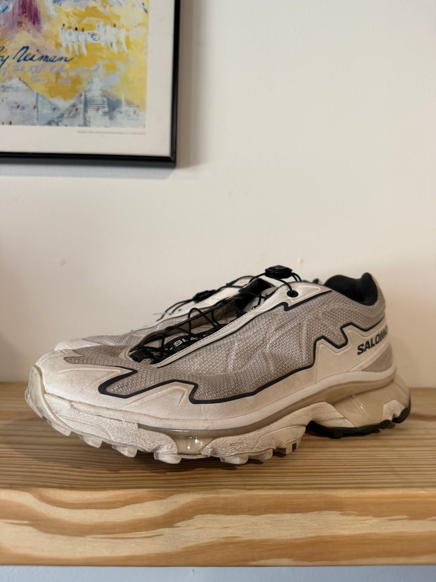 Preowned Salomon XT-SLATE Advanced 'Vanilla White' Sz 7.5M/8.5W