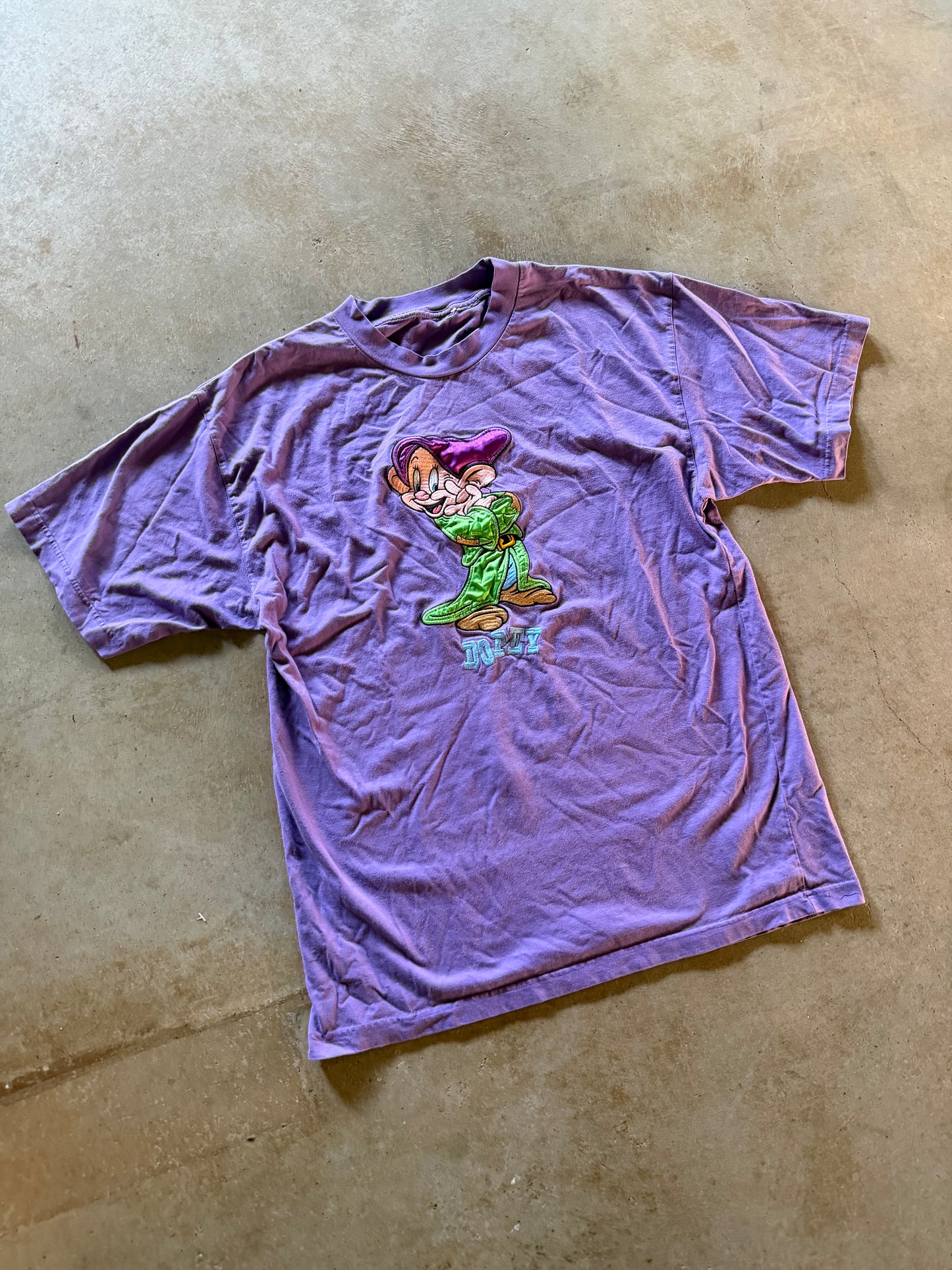 VTG Dopey Purple Tee Sz XL