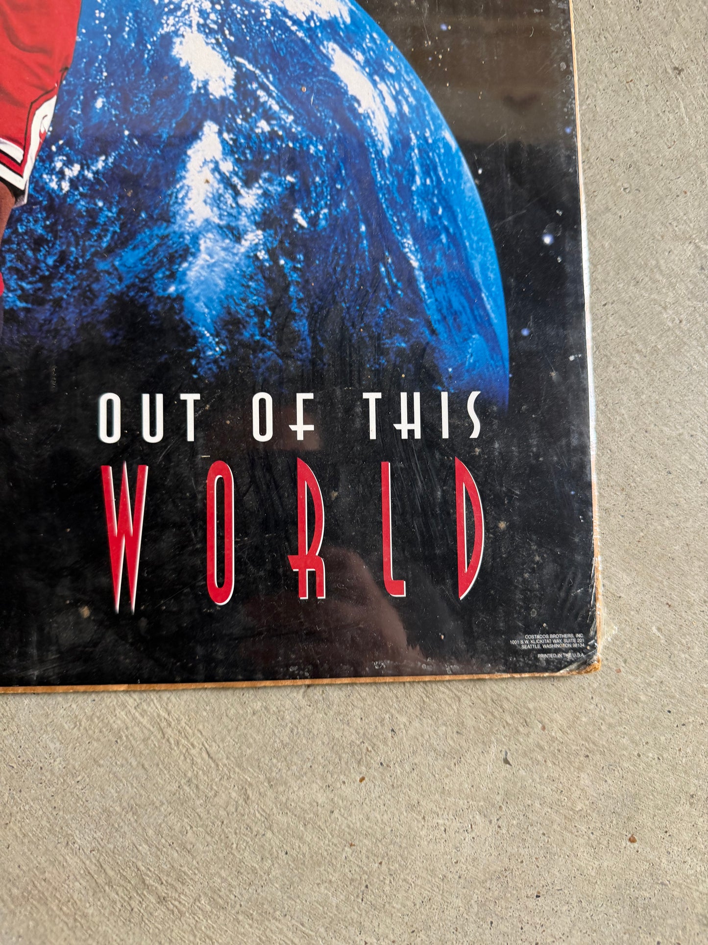 VTG Michael Jordan Out Of This World Poster 16x20