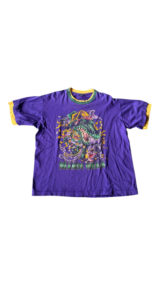 VTG Mardi Gras Gator Tee Sz XL