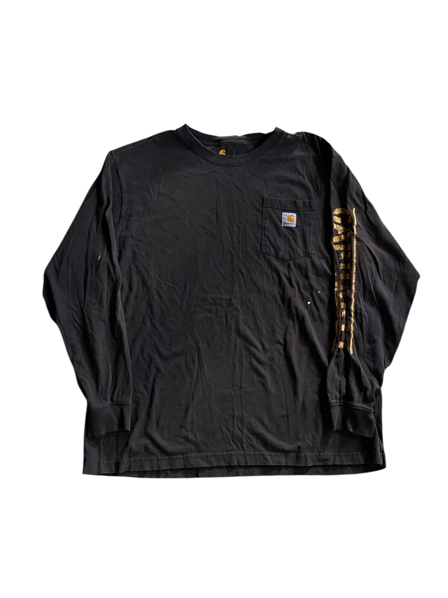 Carhartt LS Black Pocket Tee Sz XL/2XL
