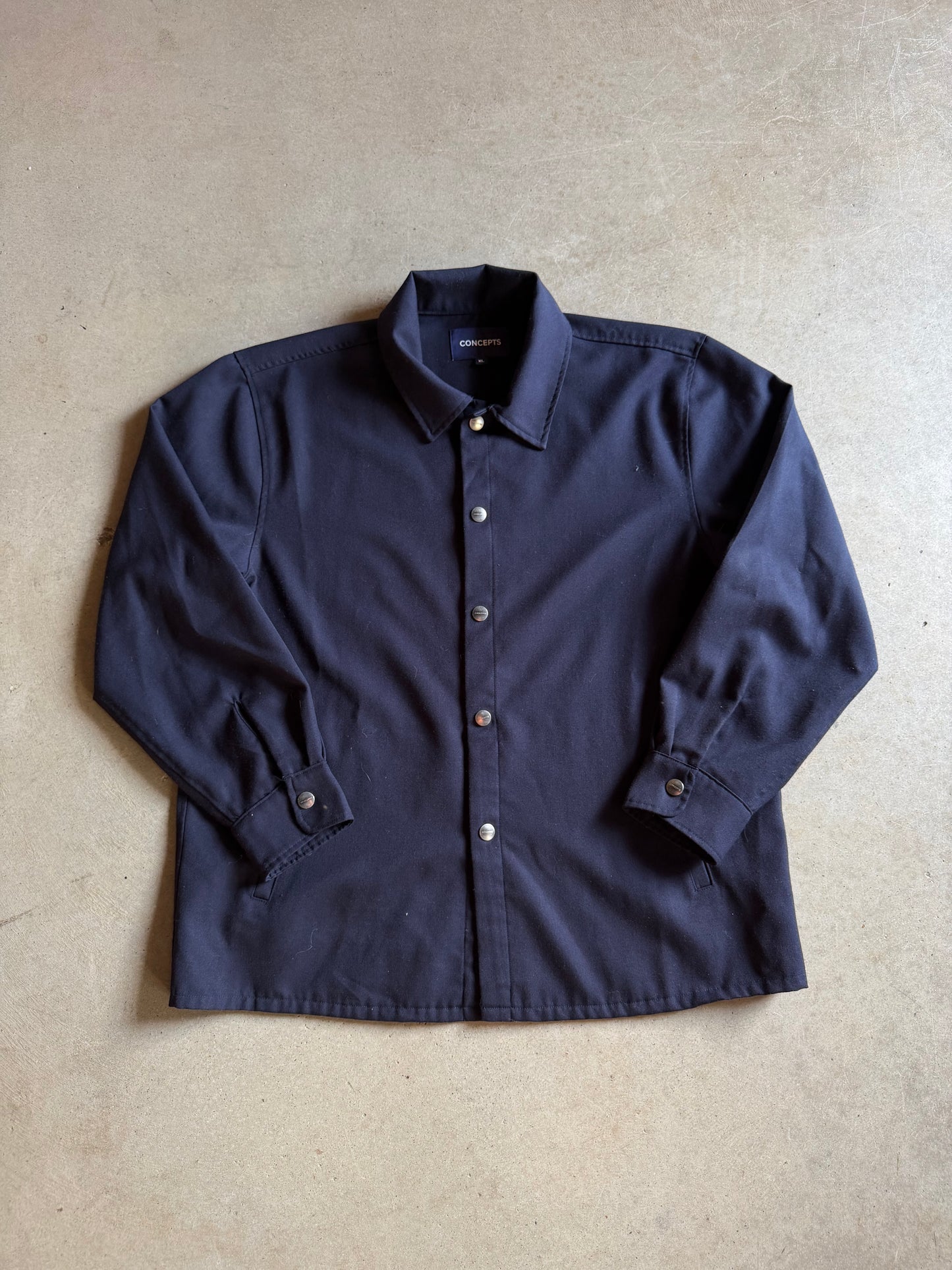 Concepts Blue Button Up Jacket Sz XL