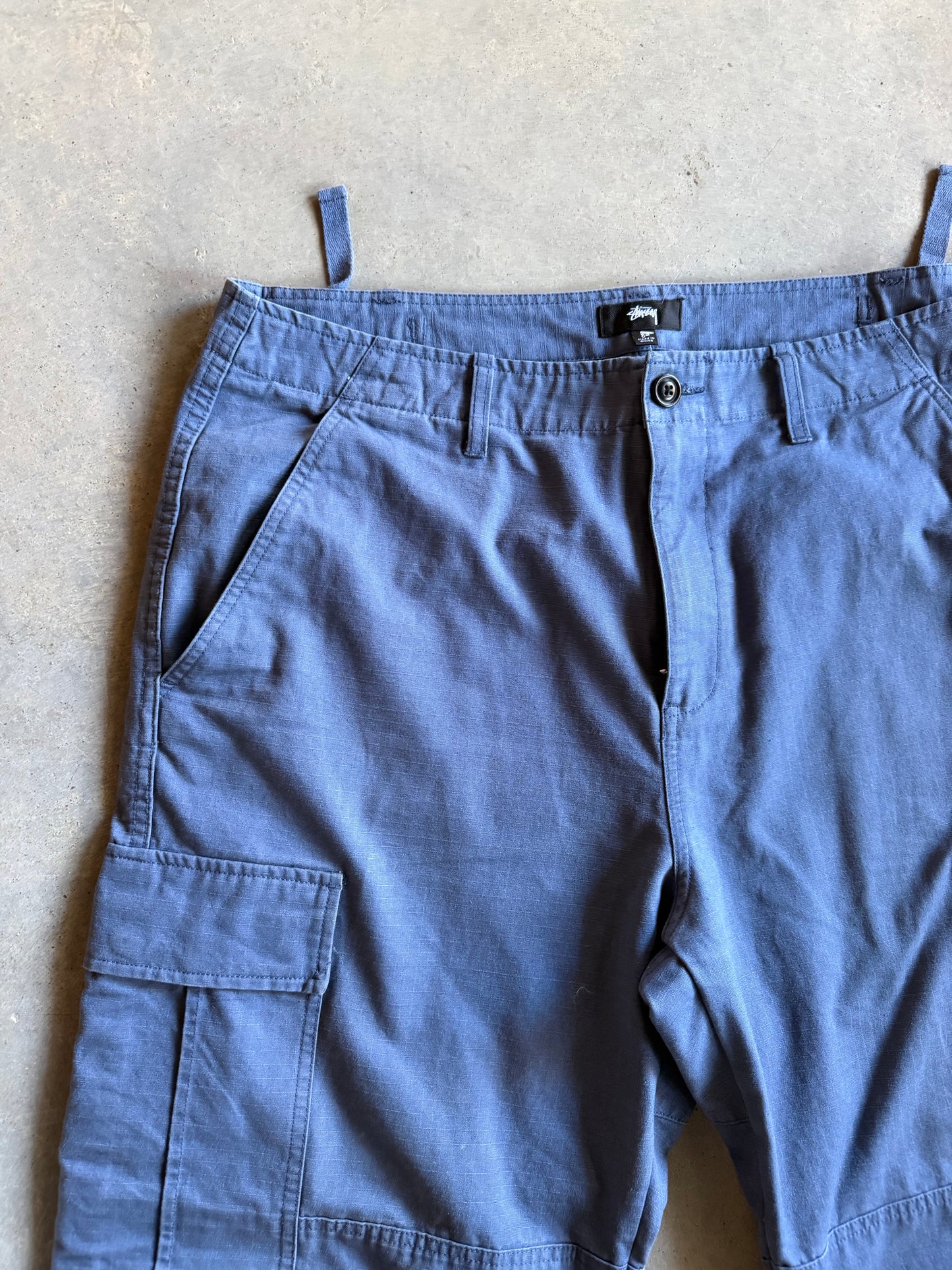 Stussy Dusty Blue Cargo Pants Sz 38x27"
