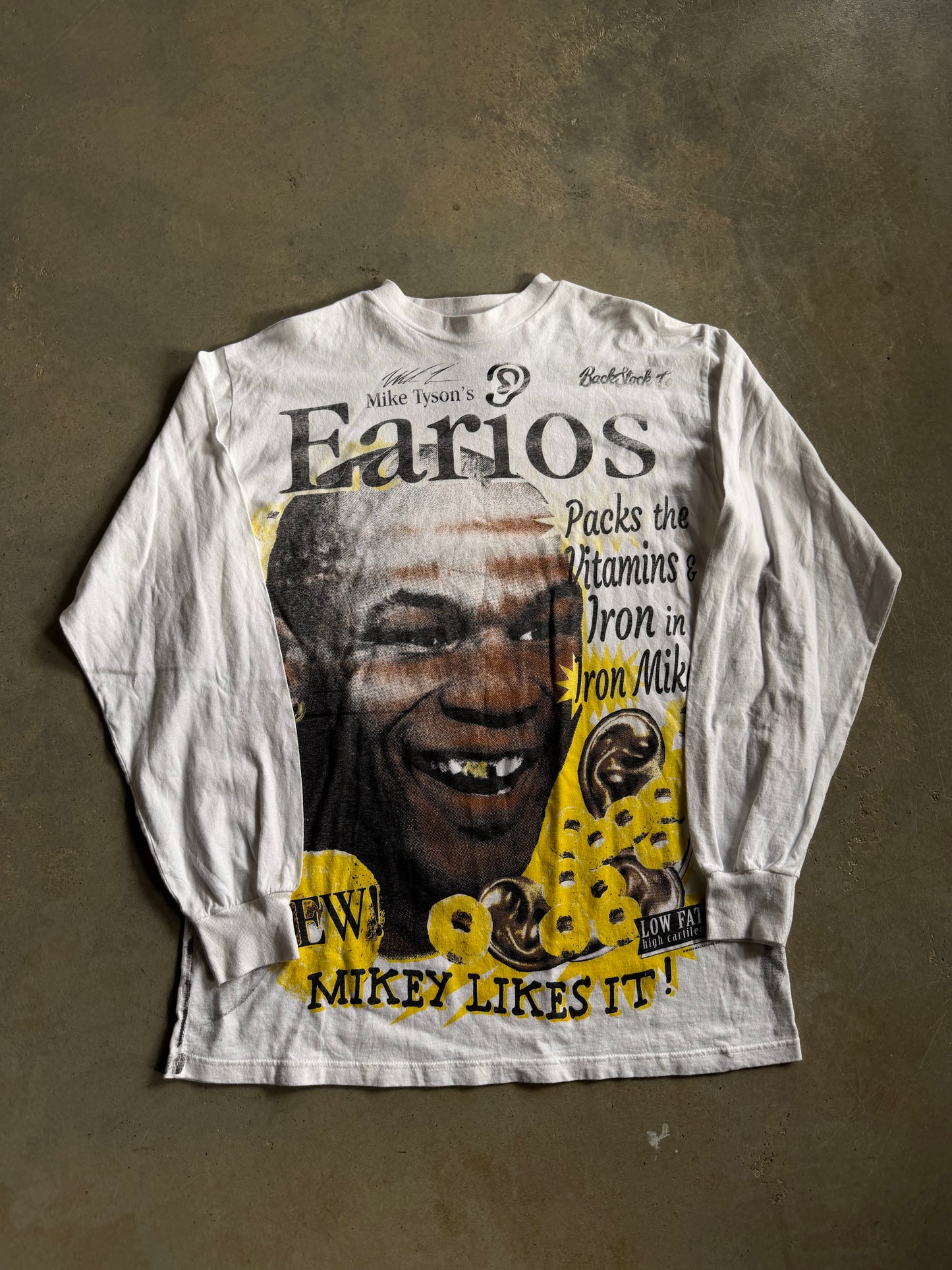 Backstock Co Tyson Holyfield EARIOS Orig. Distressed Tee Sz L
