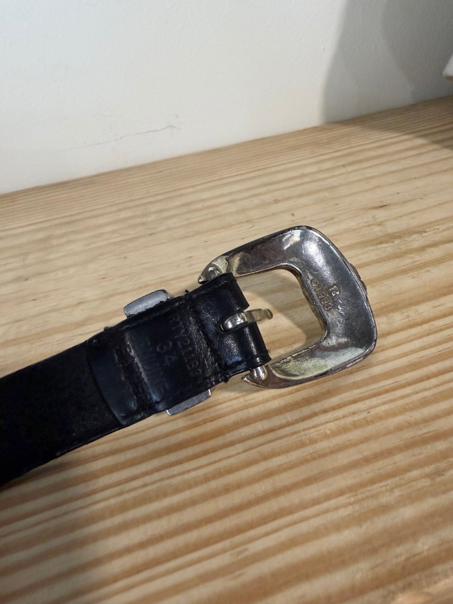 VTG Genuine Leather 1993 Belt Sz 34