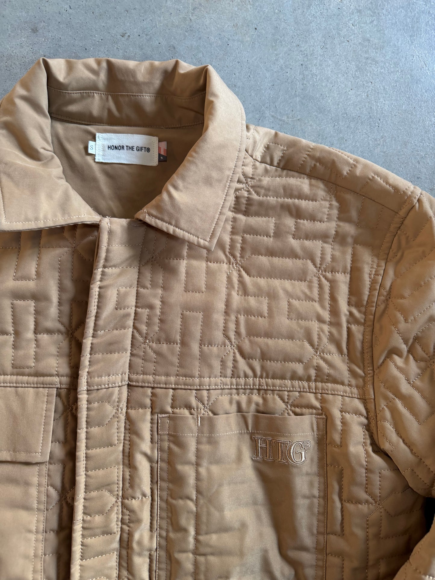 Honor The Gift Khaki Jacket Sz S