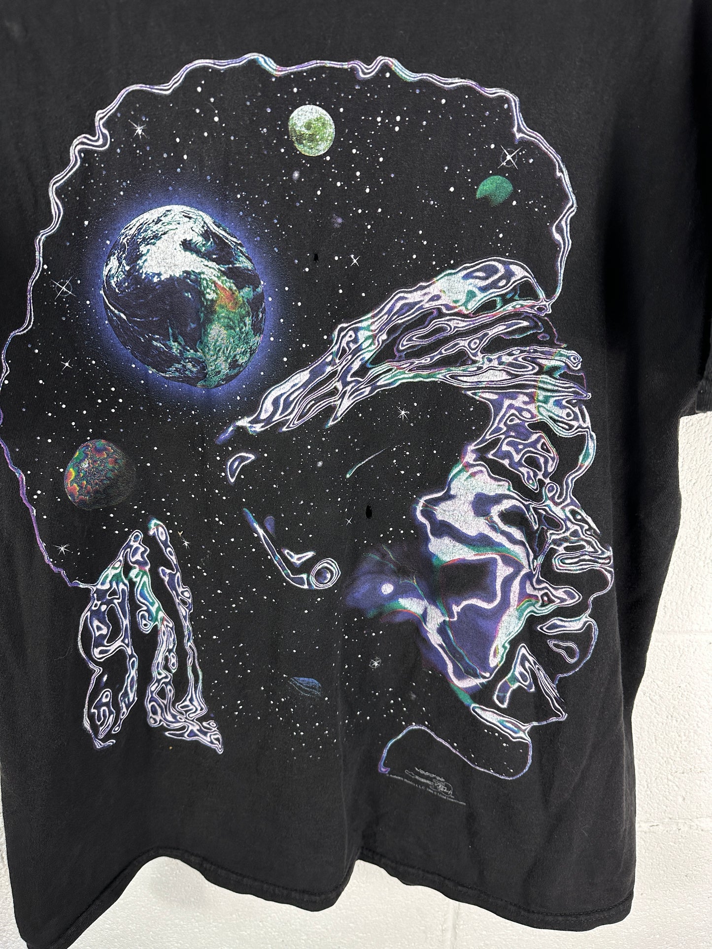 Load image into Gallery viewer, VTG Thrashed 1996 Jimmi Hendrix Astro Tee Sz XL
