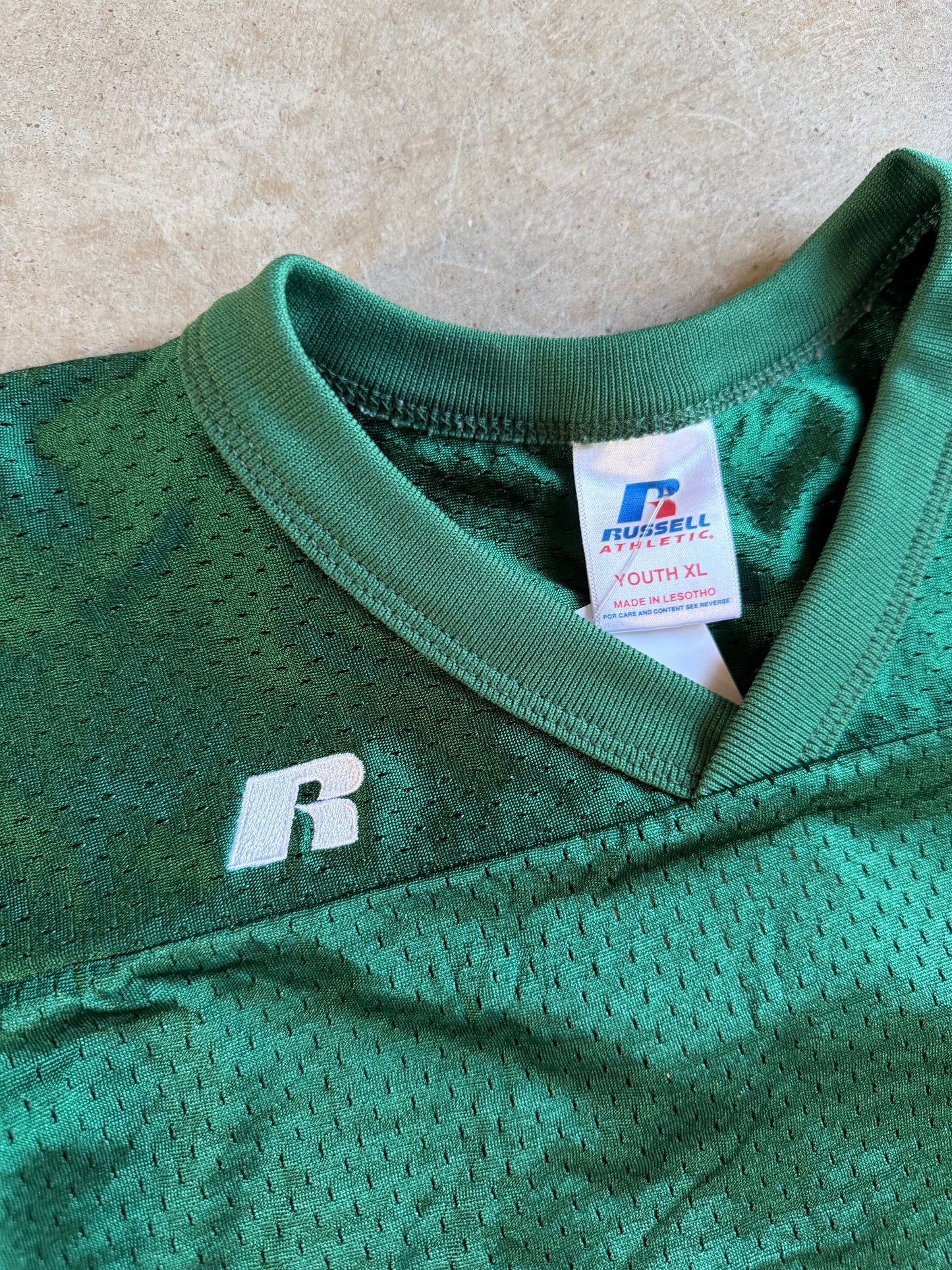 Russell Athletic Green Jersey Sz Youth XL