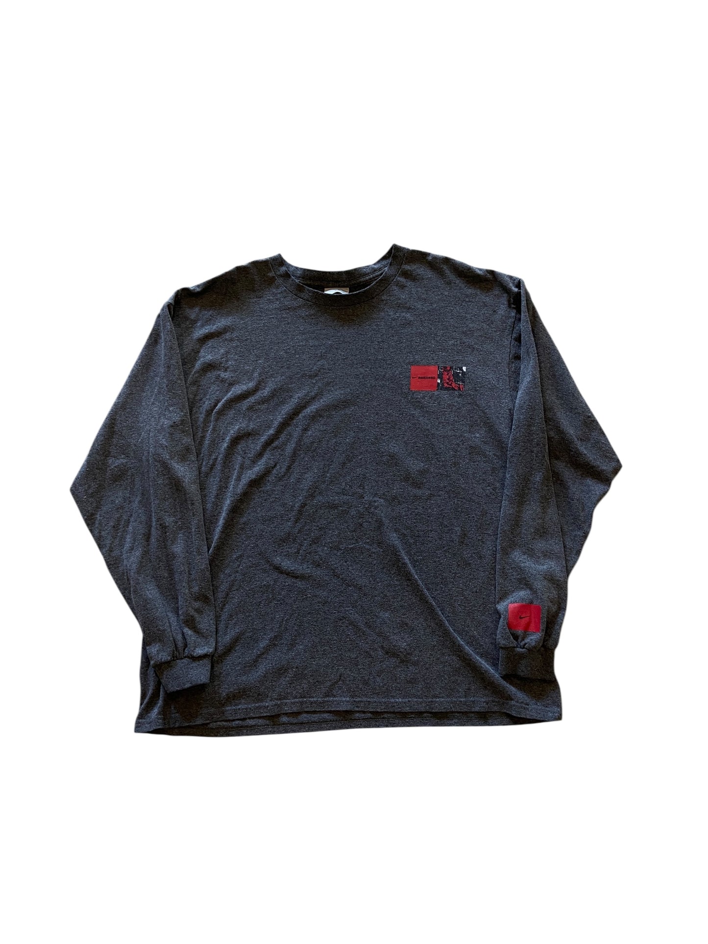 VTG Nike Basketball Dunking Graphic L/S Tee Sz XL