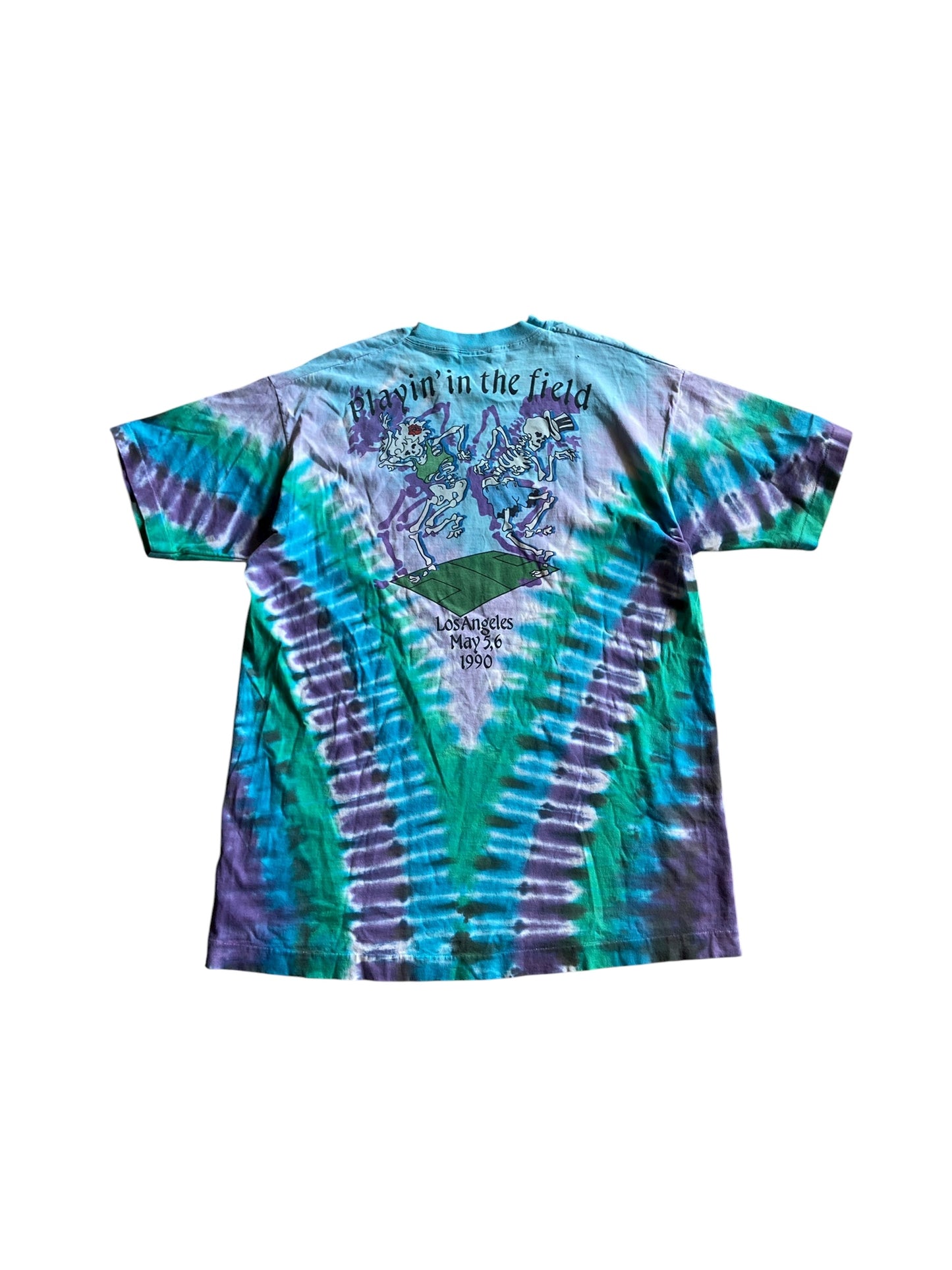 VTG Grateful Dead Playin In The Field Liquid Blue Tee Sz XL