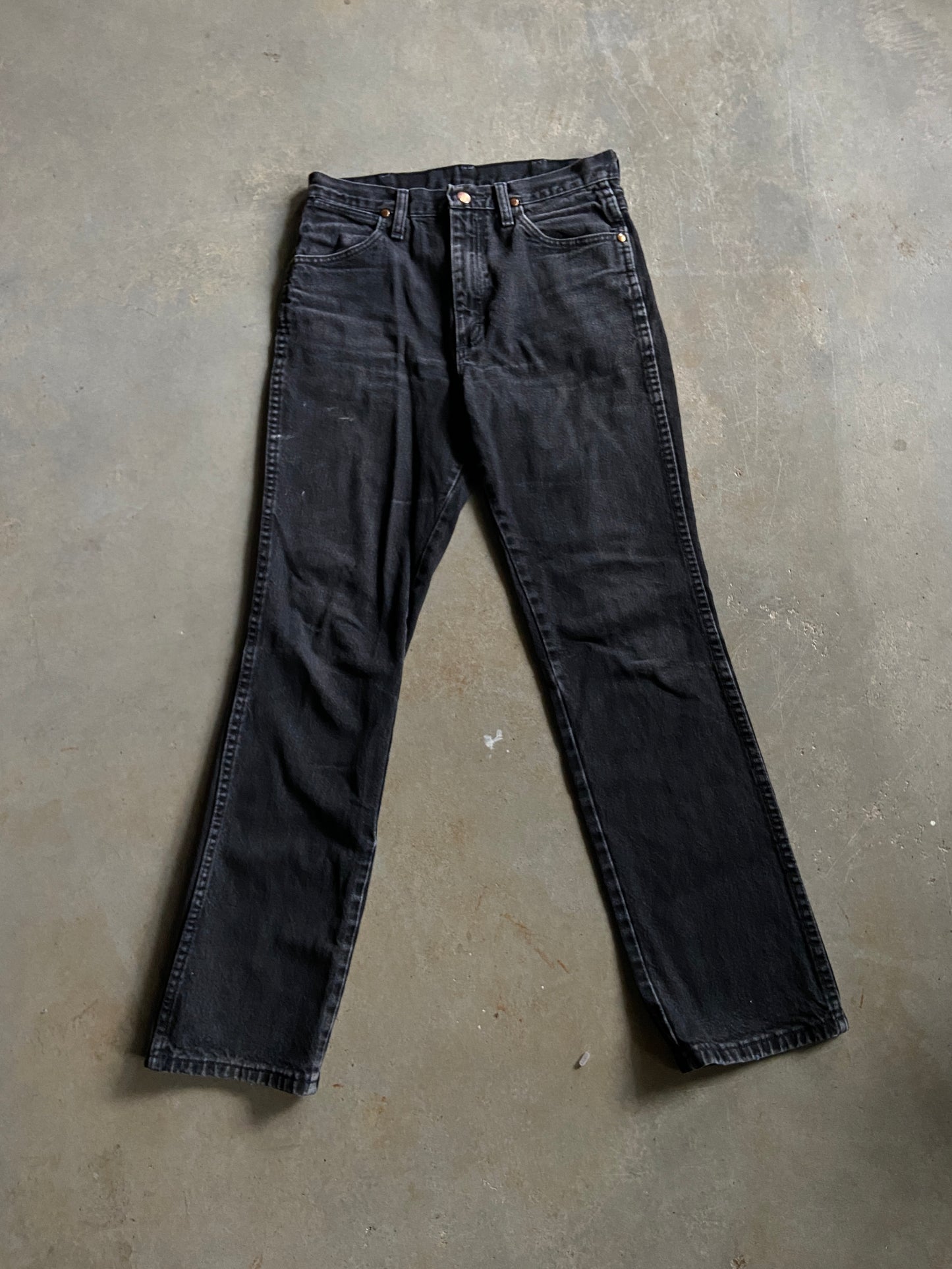 Wrangler Black Faded A103 Jeans Sz 30x32