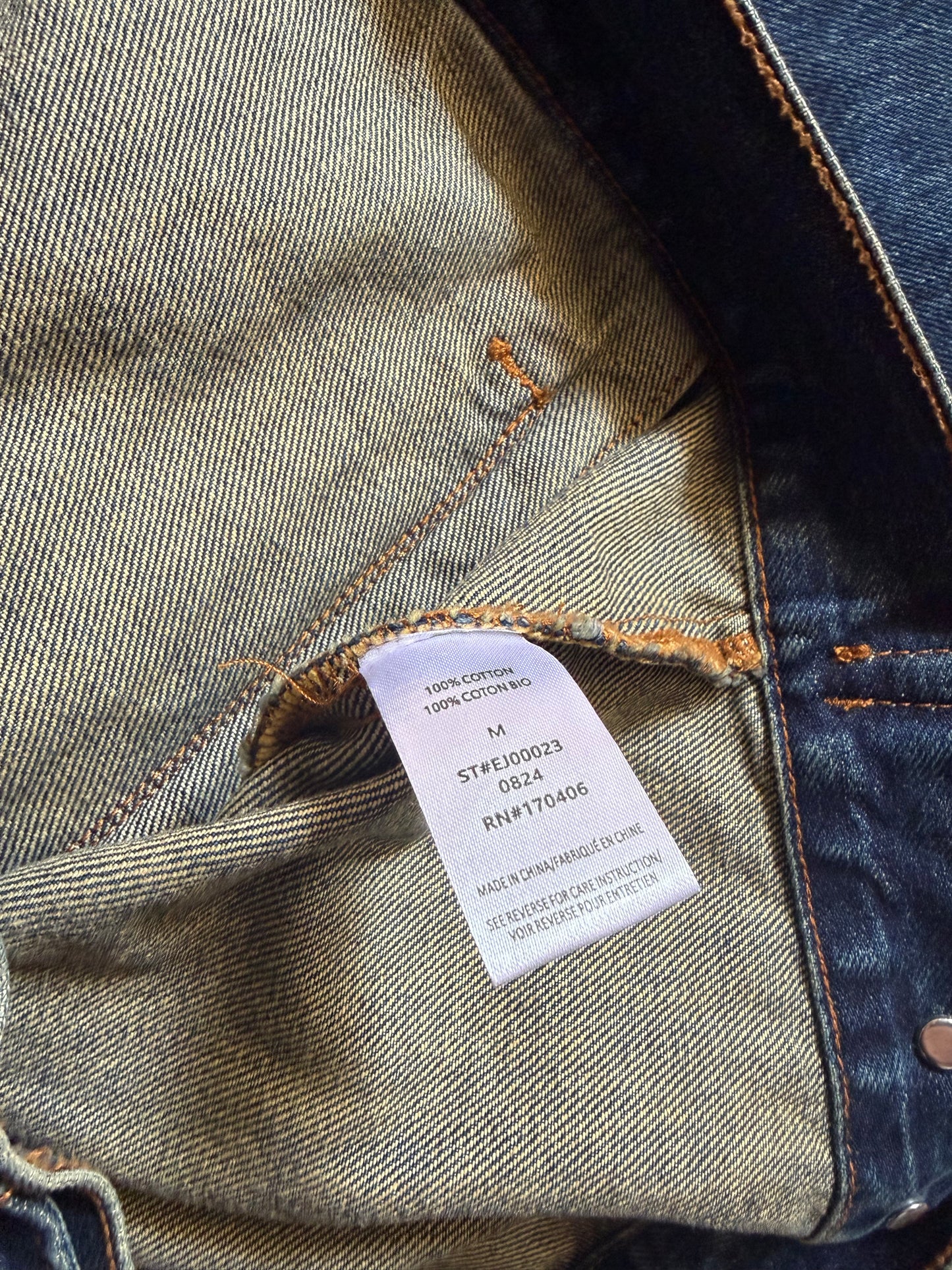 Elwood Faded Denim Jacket Sz M