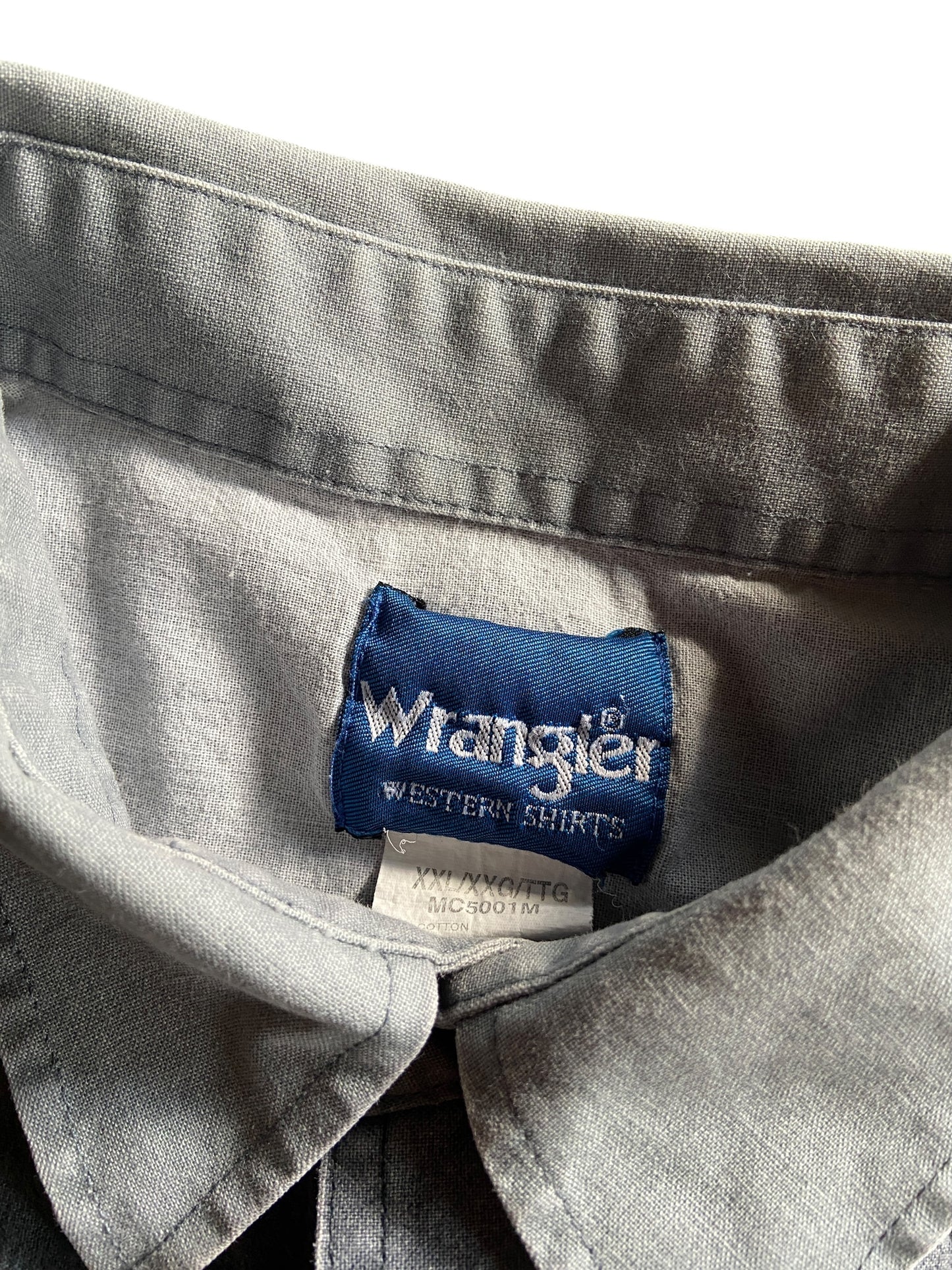 VTG Wrangler Western Wolves Button Up Shirt Sz 2XL