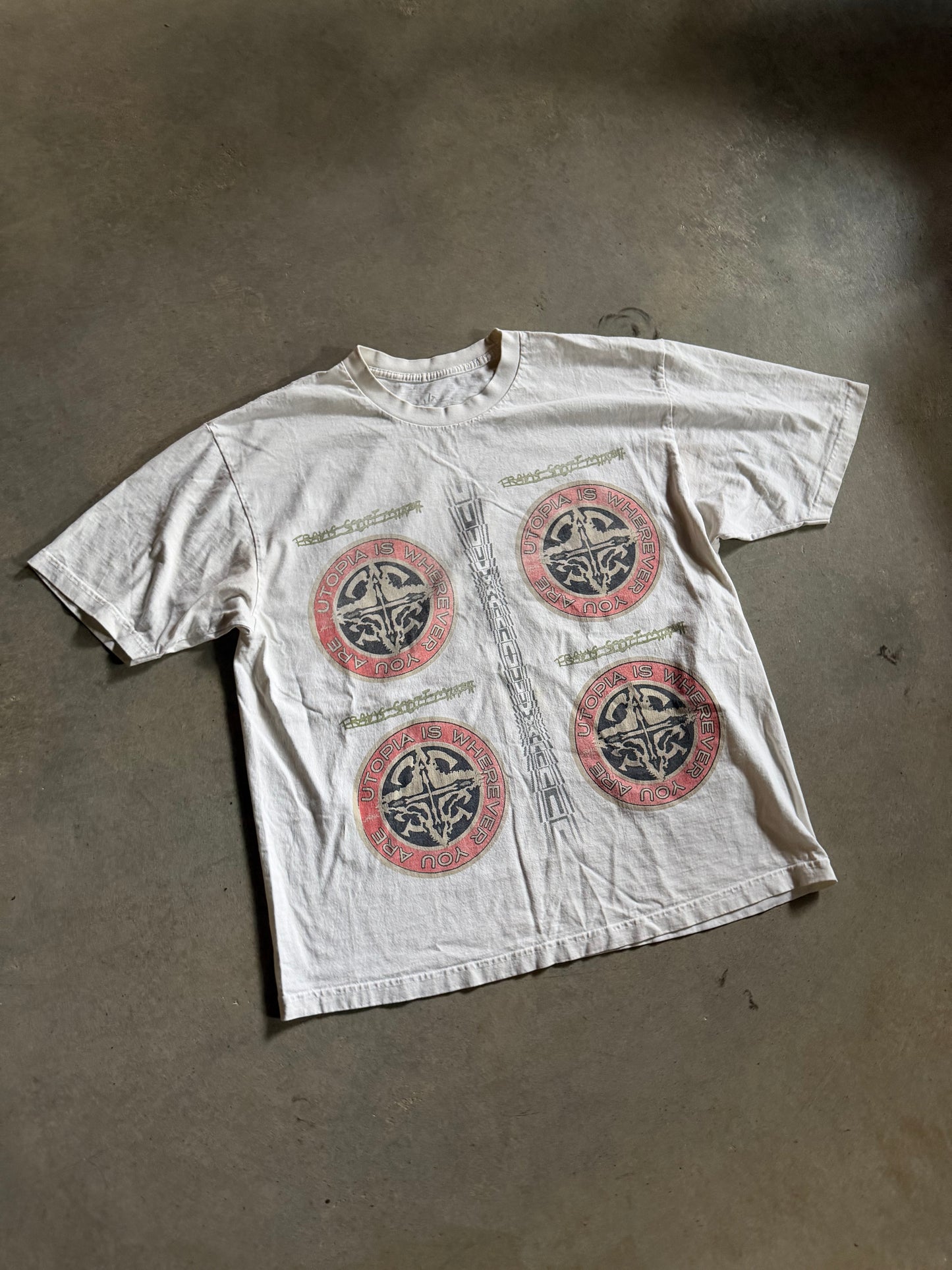 Travis Scott Utopia Is Wherever You Are Circle Miami Tee Sz XL