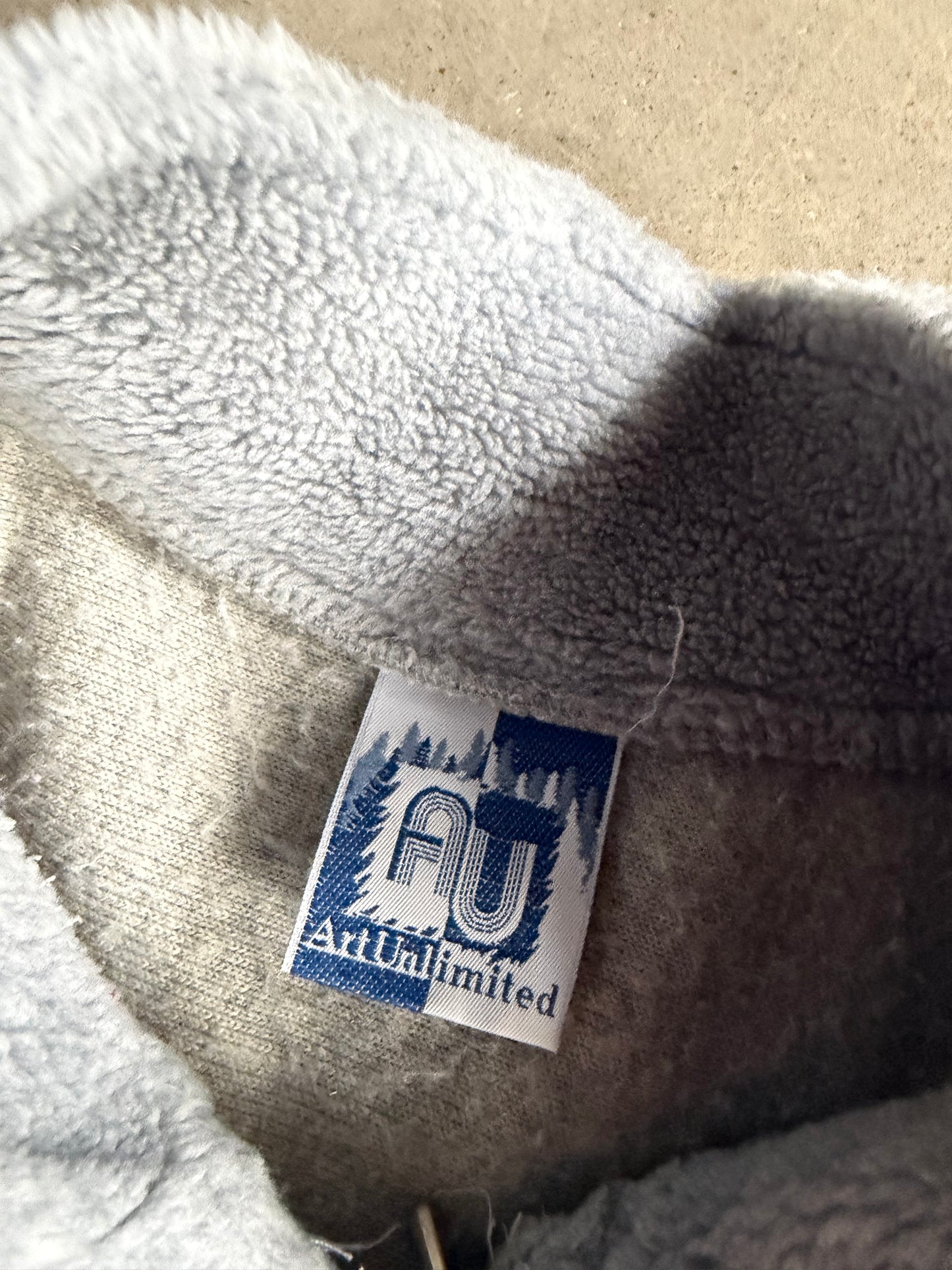 VTG Skyline Nautical Fleece Zip-Up Jacket Sz XL