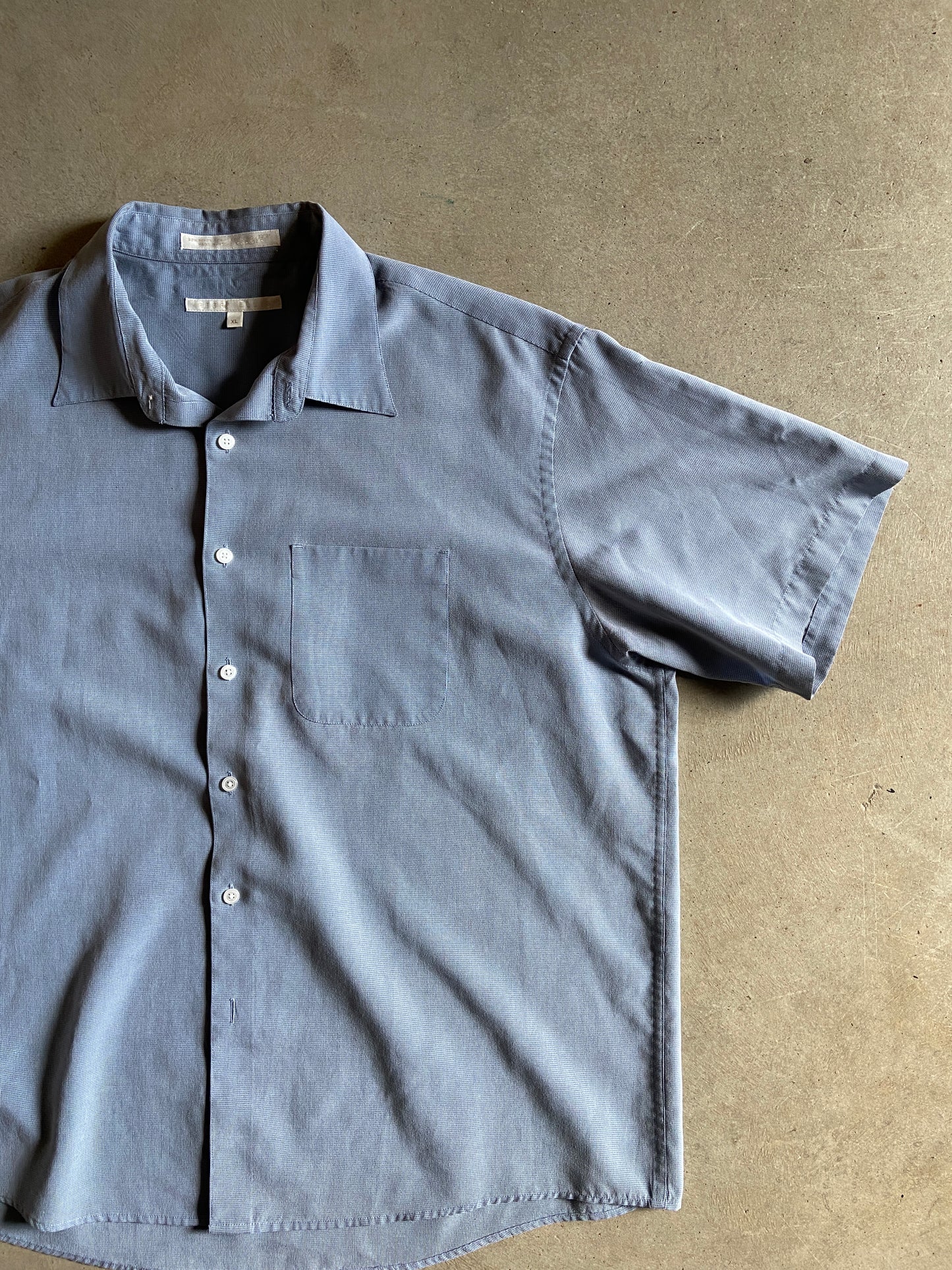 VTG Perry Ellis S/S Button Up Shirt Sz XL