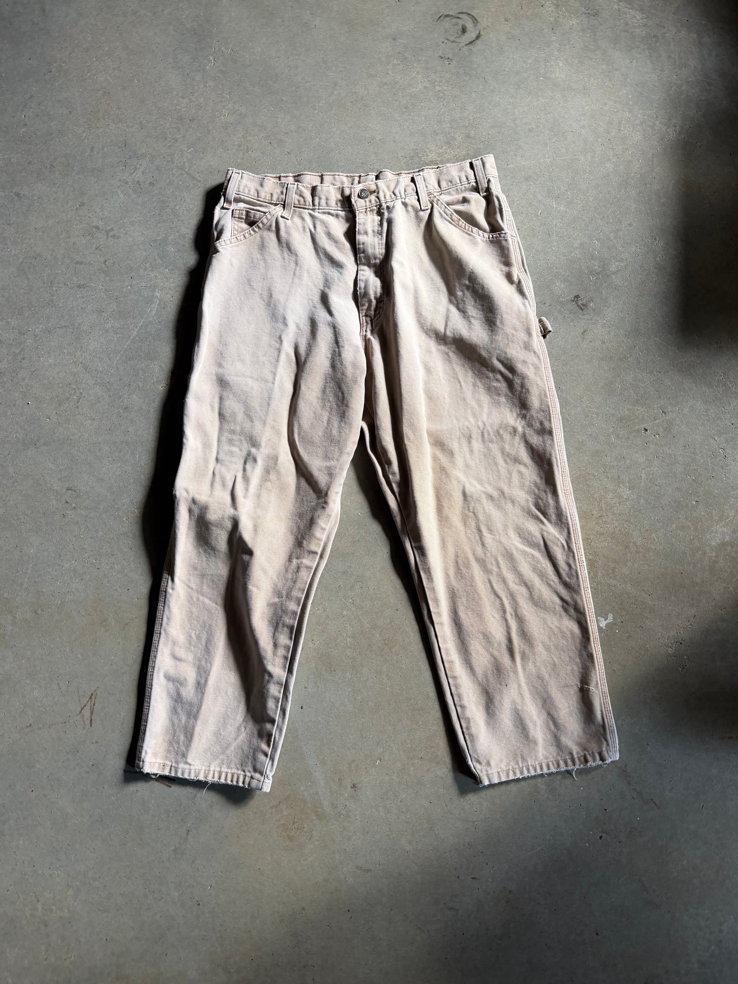 VTG Dickies Khaki Pants Sz 34x25