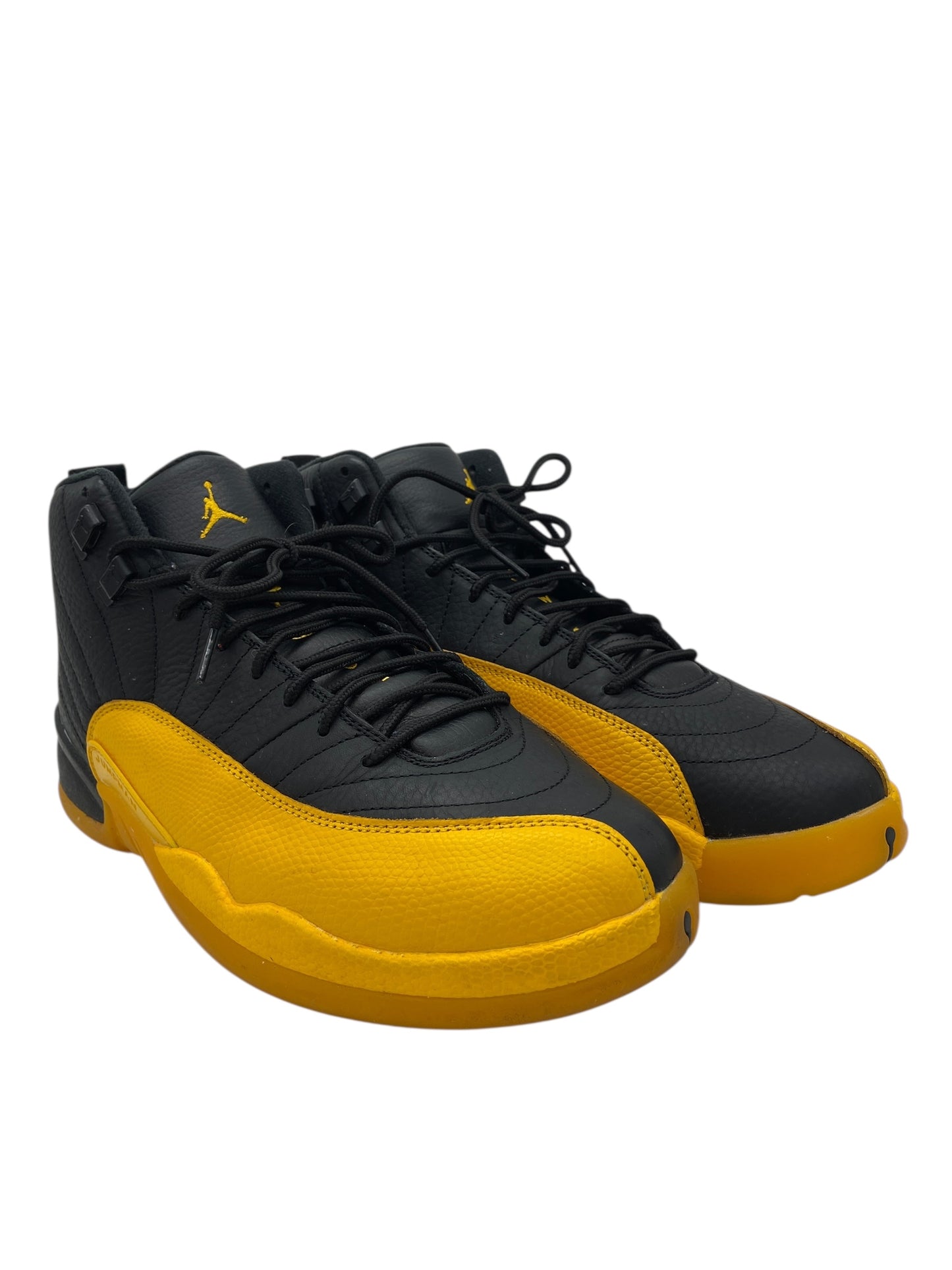 Preowned Jordan 12 Retro Black University Gold Sz 12M/13.5W