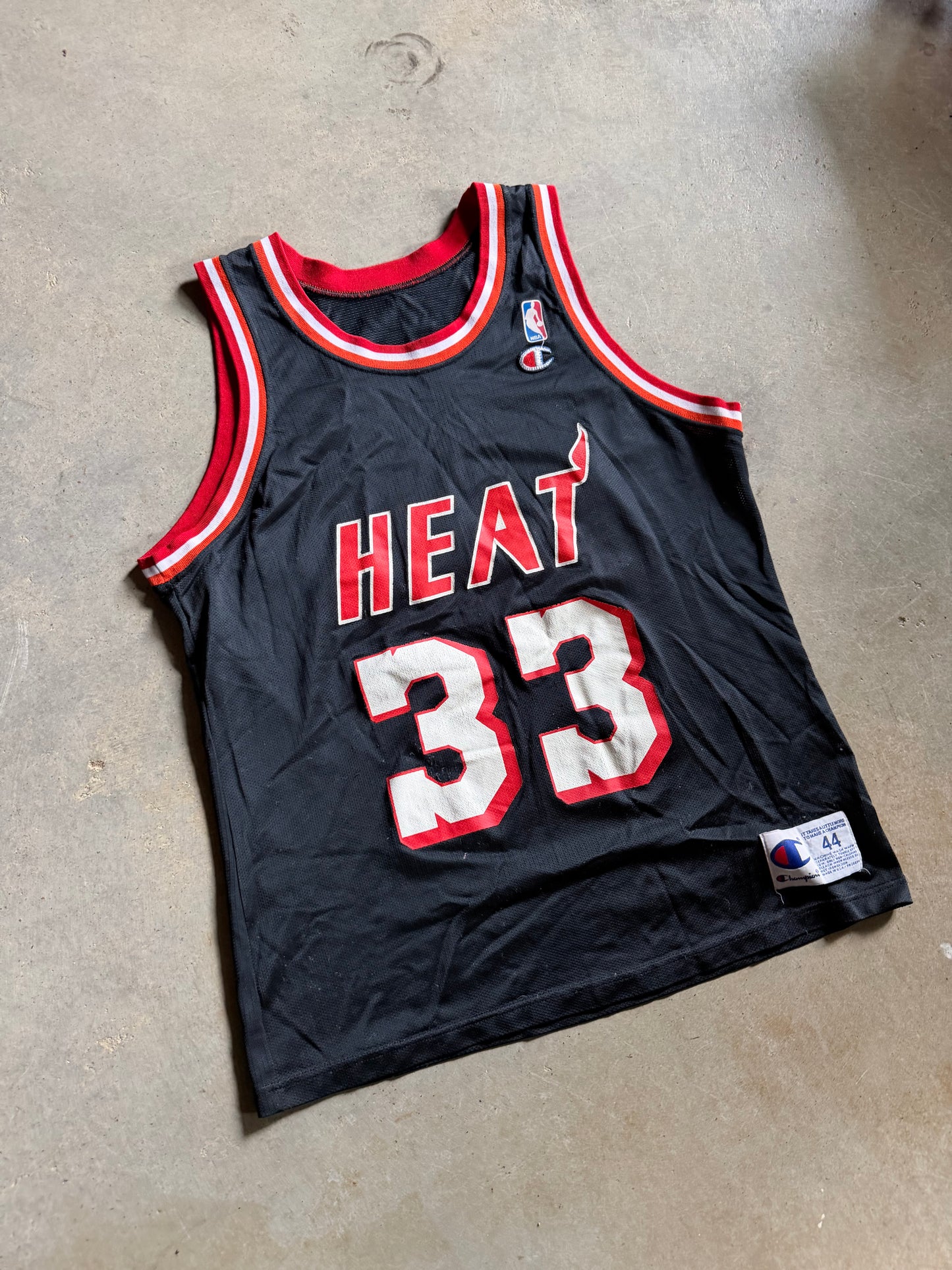 VTG Miami Heat Alonzo Mourning Champion Jersey Sz 44