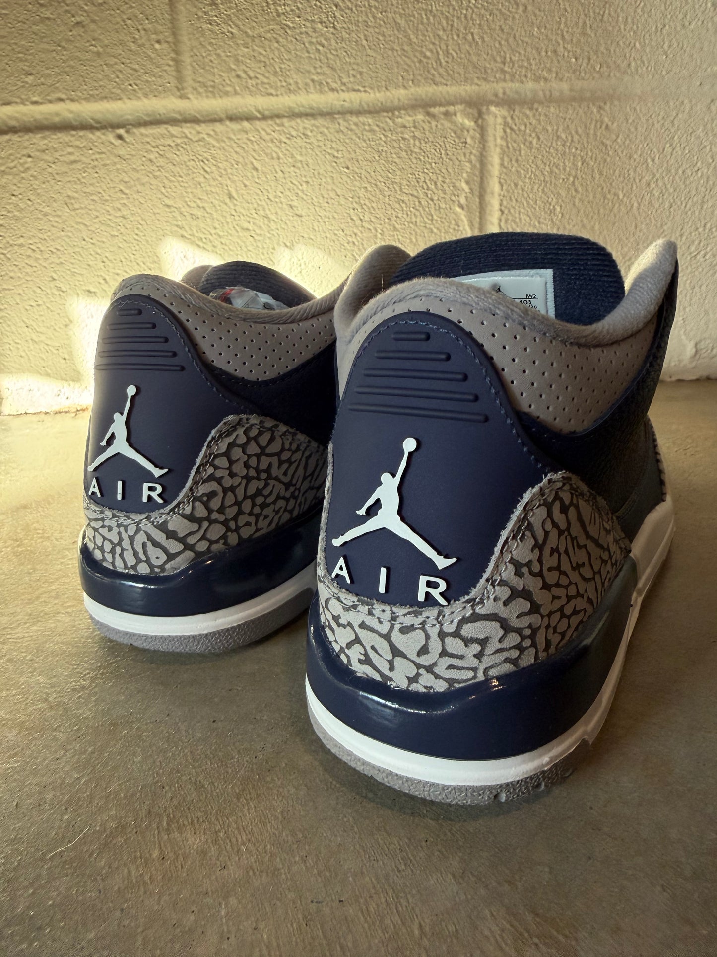 Preowned Air Jordan 3 Retro GS 'Georgetown' Sz 7y