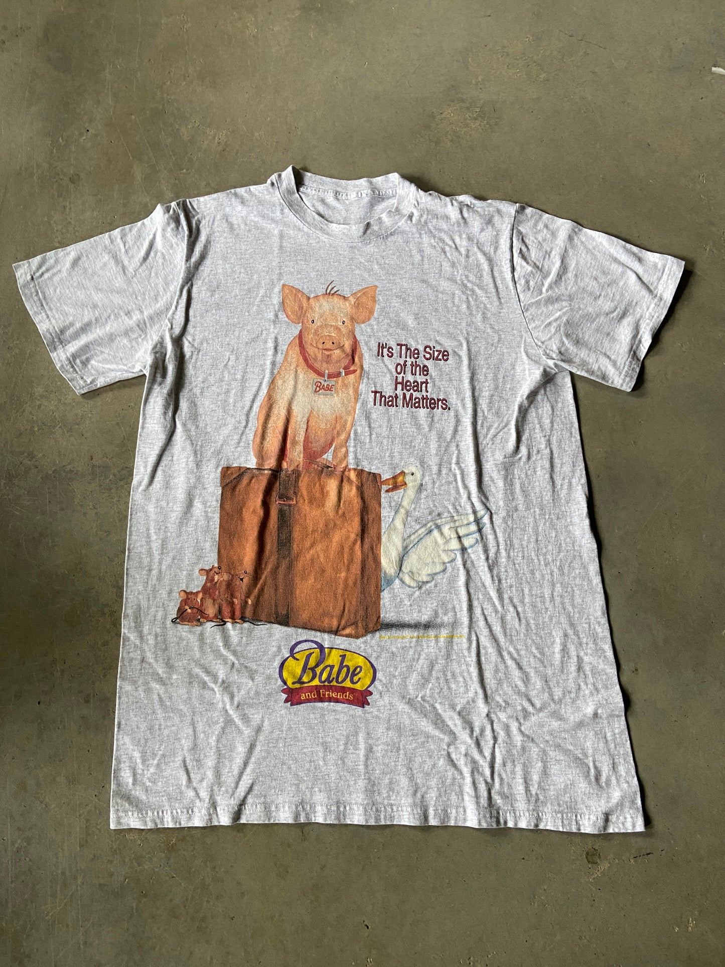 VTG Babe "Size Of The Heart" Tee Sz L/XL