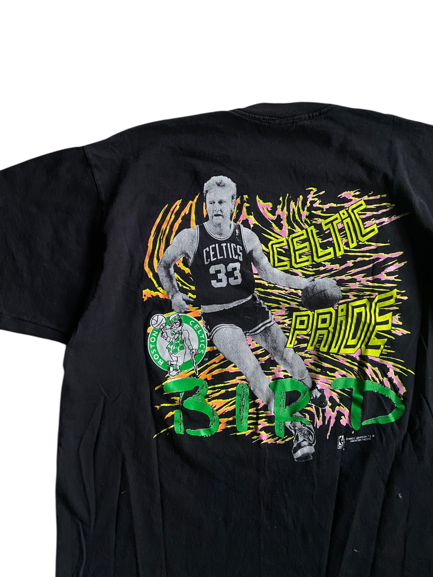 VTG Magic Johnson Larry Bird Tee Sz L