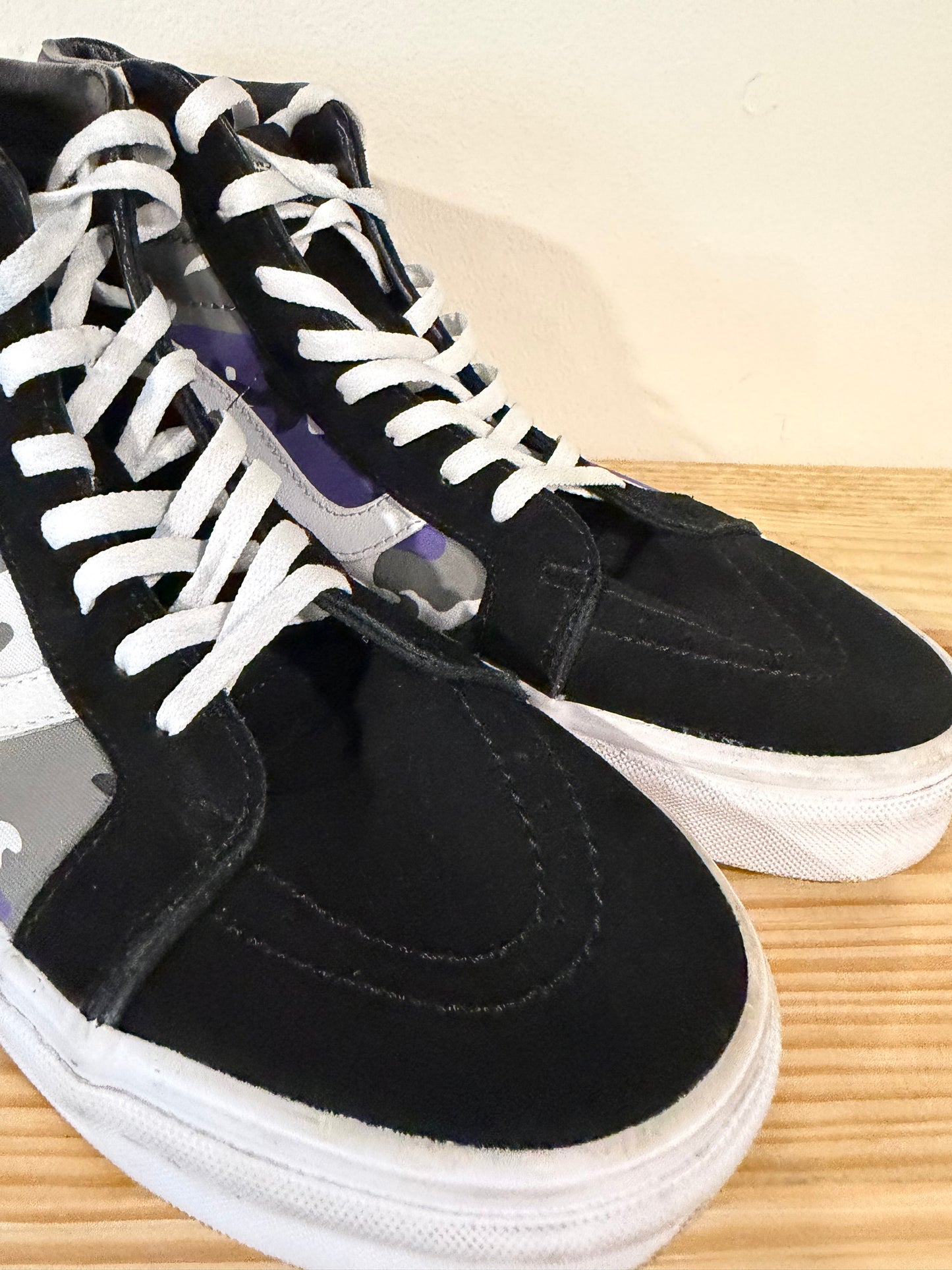 Vans SK8-Hi Top Pop Camo Heliotrope Purple Black Sz 13M/14.5W