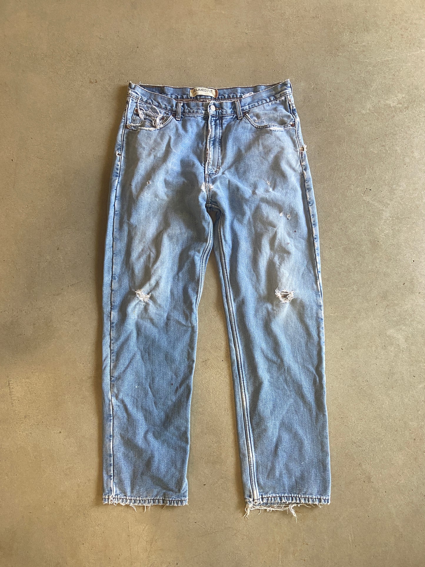 Levi’s 550 Flannel Lined Light Wash Jeans Sz 36x34