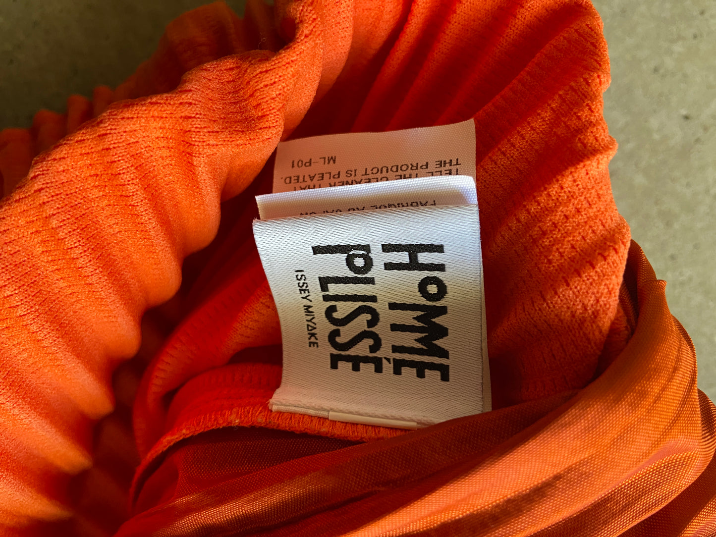Issey Miyake Homme Plisse Orange Pleat Pants Sz L/XL