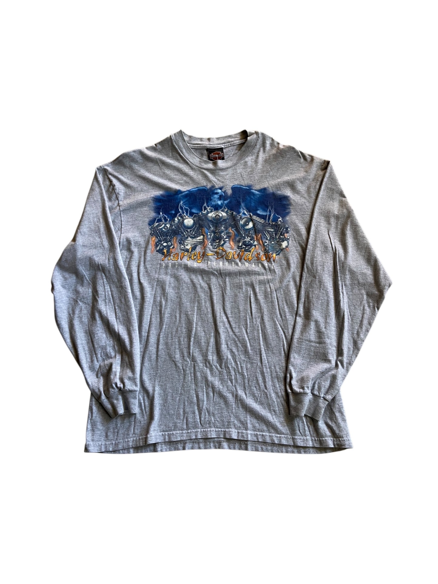 VTG Harley Davidson Proven Performance Oklahoma L/S Tee Sz XL