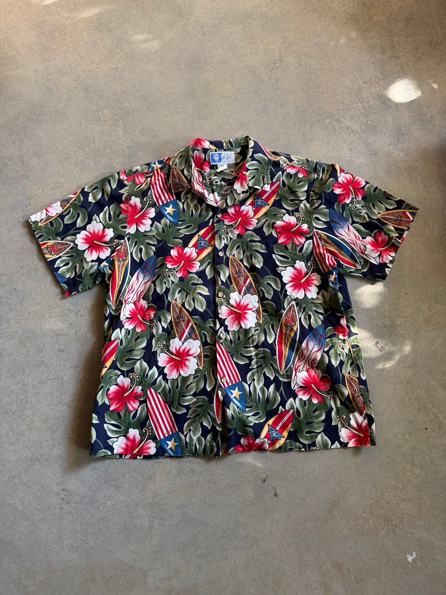 VTG RJC LTD Made In Hawaii Button Up Shirt Sz XL