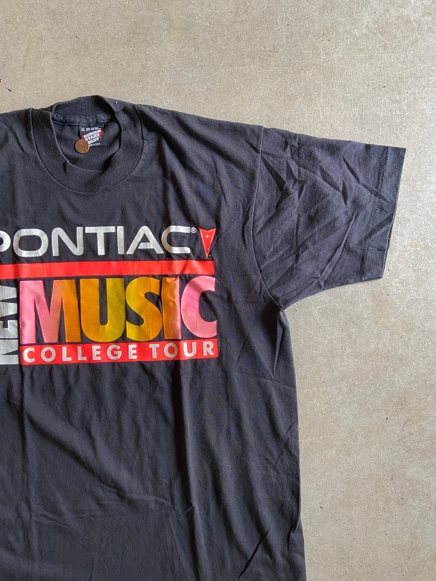 VTG Pontiac New Music Tee Sz L
