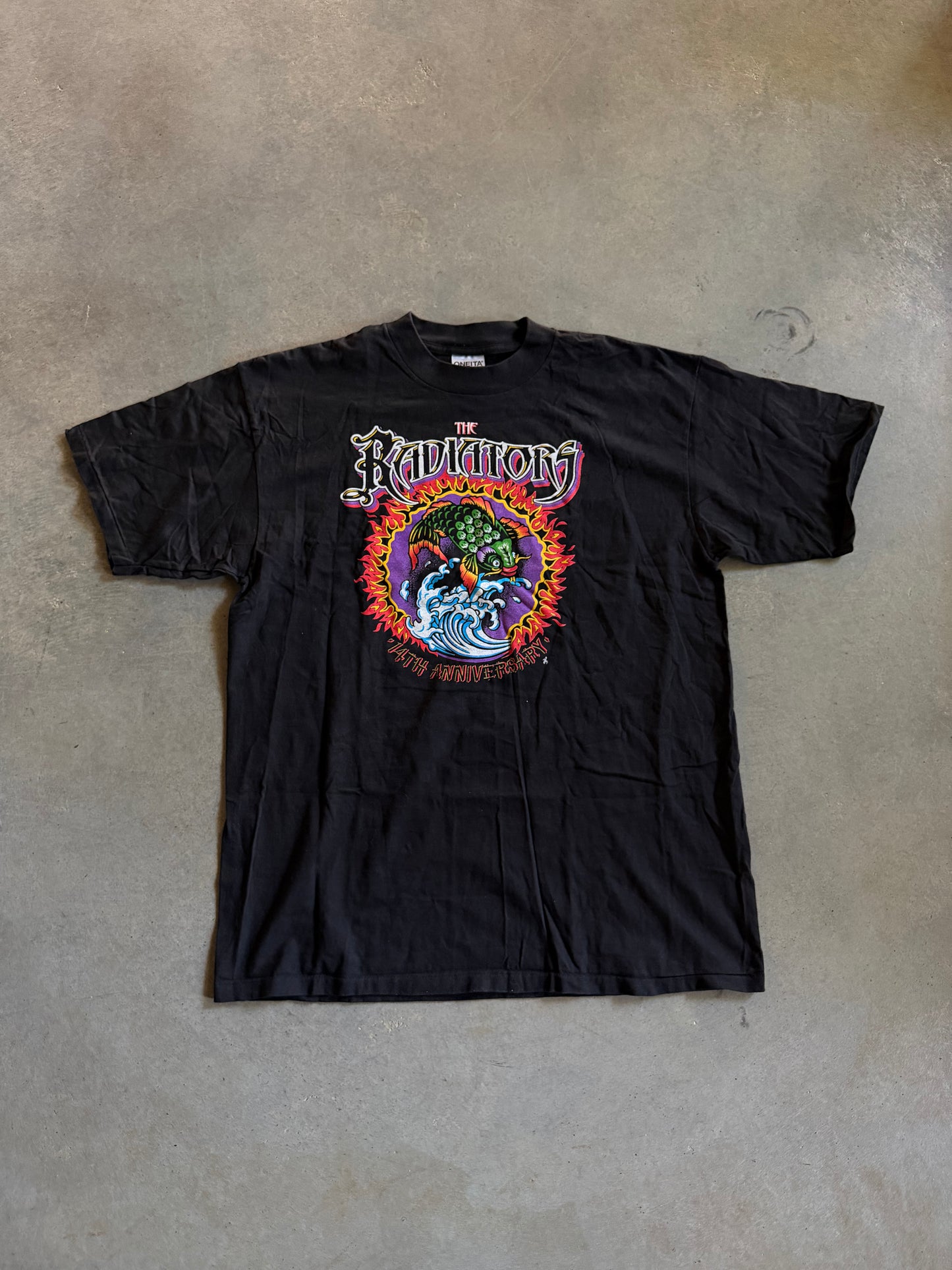 VTG The Radiators 14th Anniversary Tee Sz XL