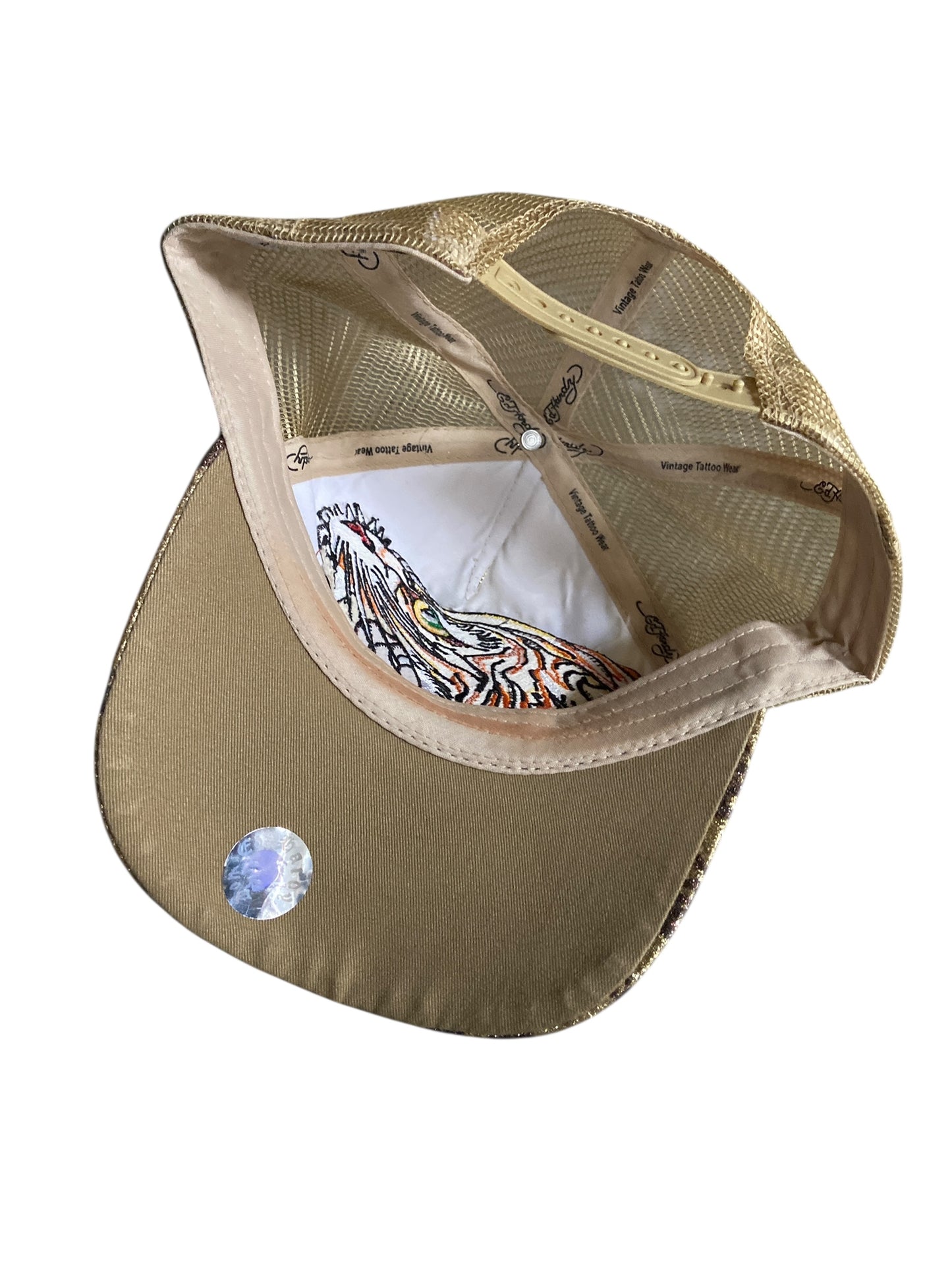 Y2K Ed Hardy Yellow Hat