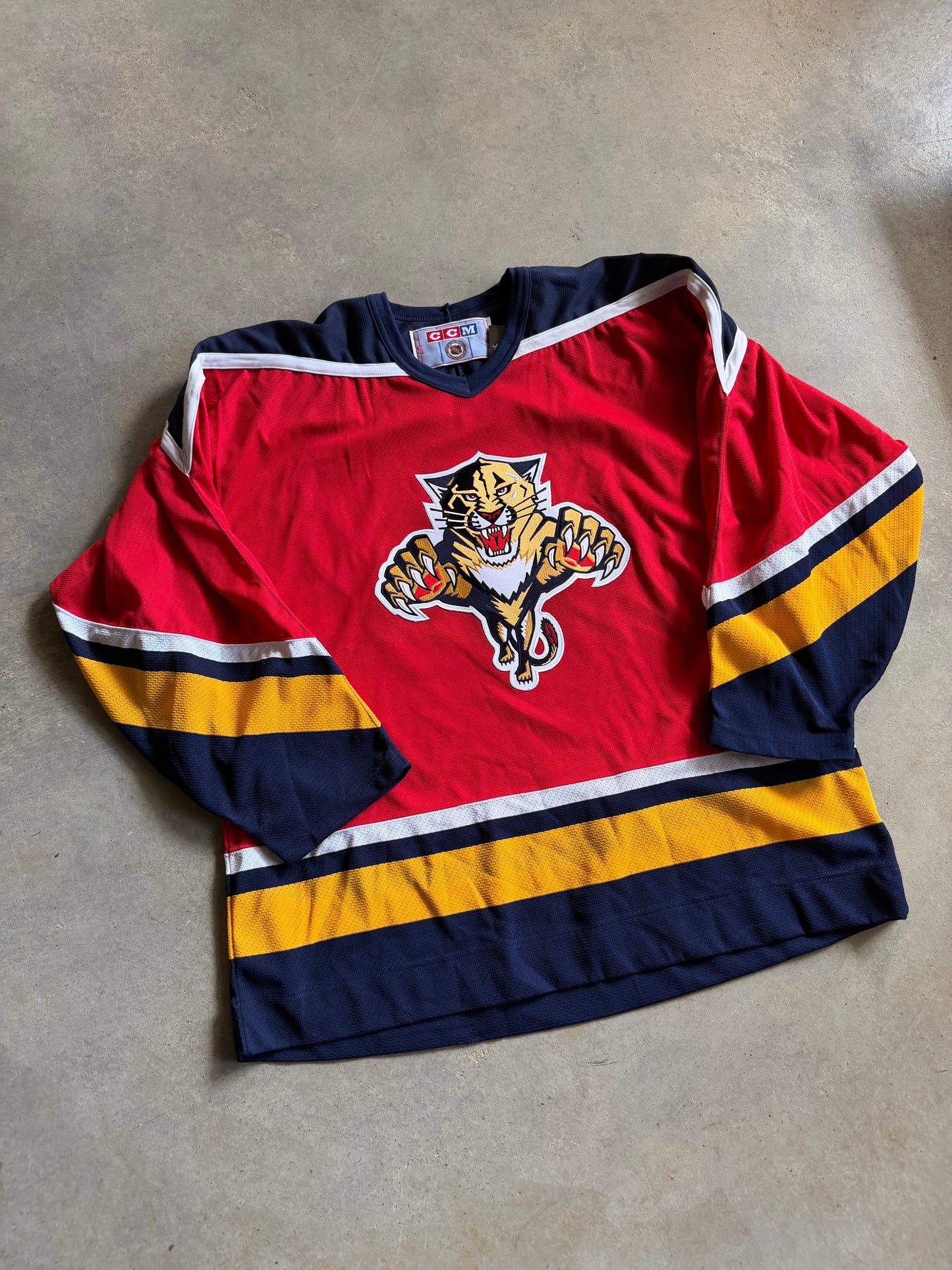 VTG Florida Panthers CCM Hockey Jersey Sz XL