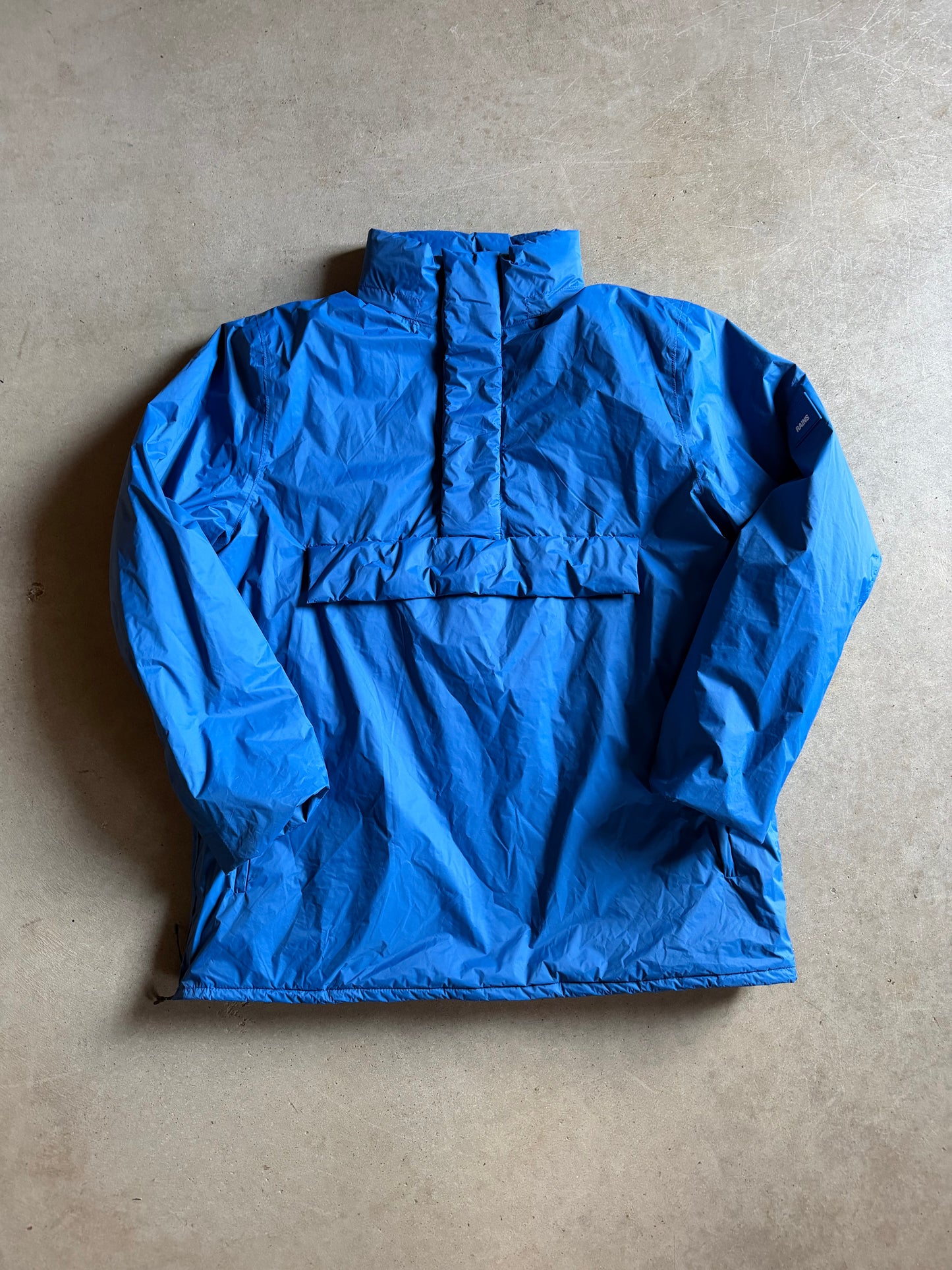 Rains Blue Puffer Anorak Sz XL