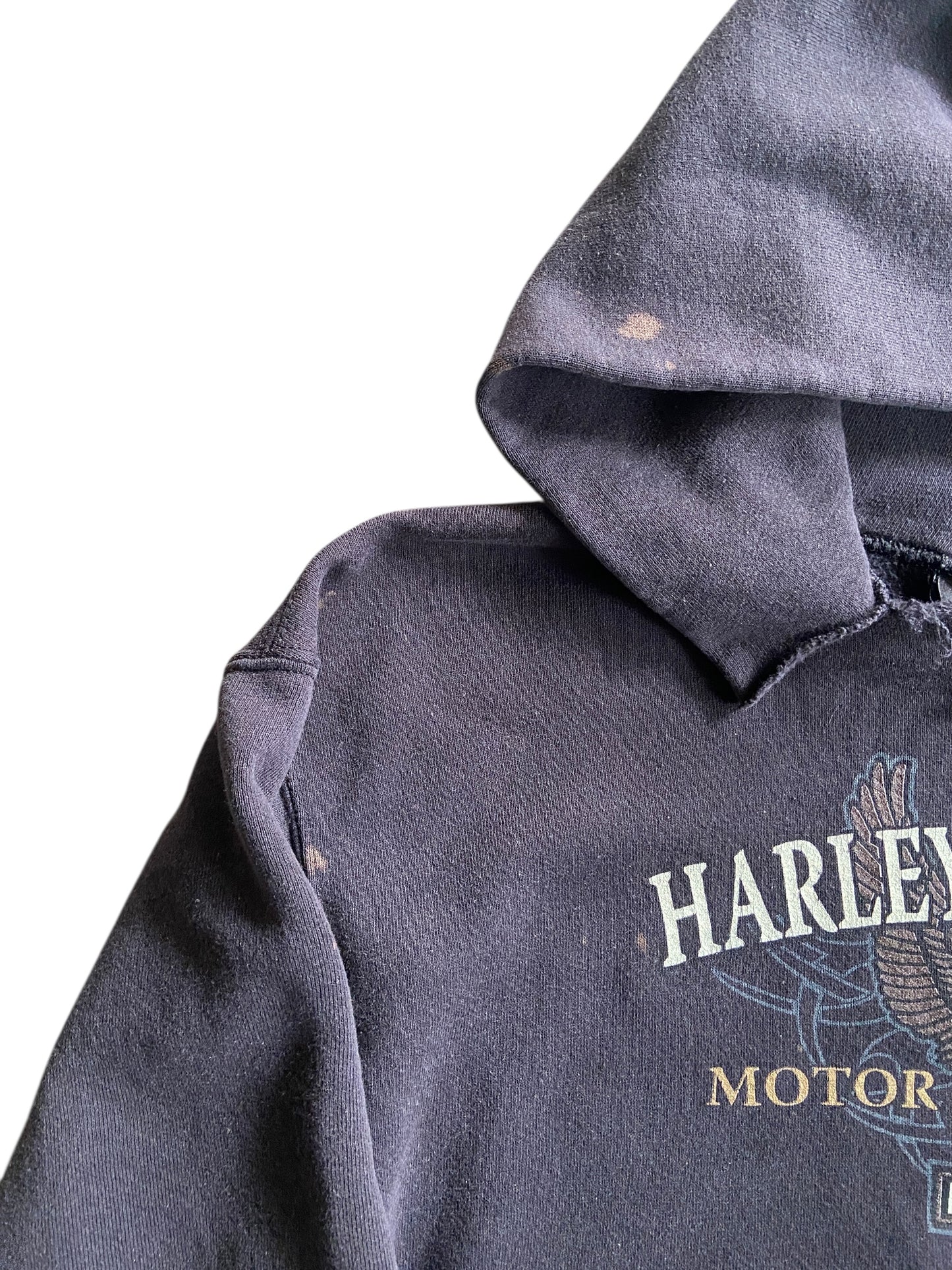 VTG Harley Davidson Eagle Thrashed Hoodie Sz M/L