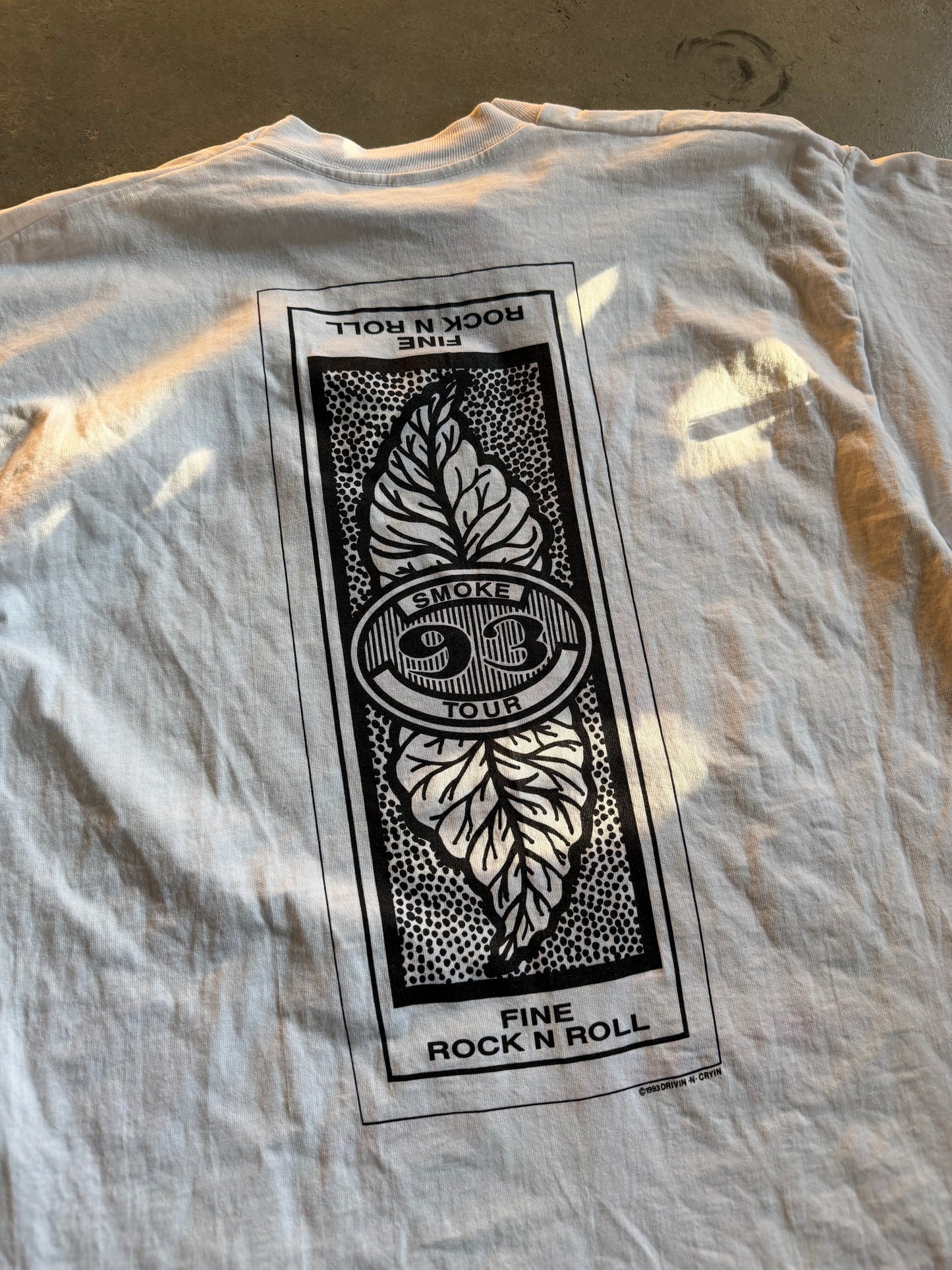 VTG Drivin N Cryin Smoke Tour Tee Sz XL