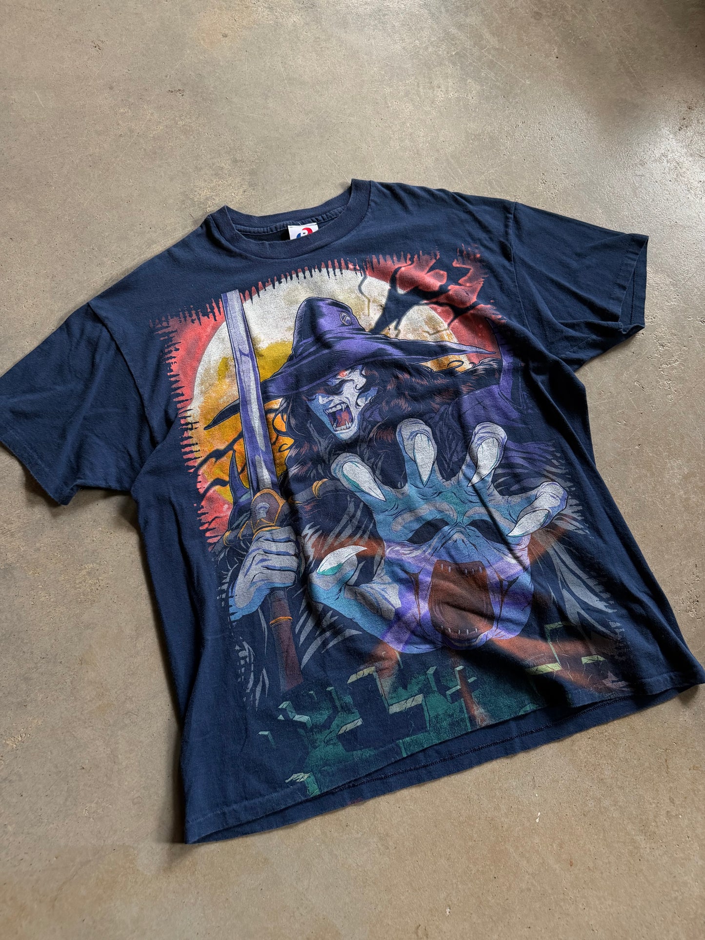 Backstock Co Vampire Hunter D Navy Tee Sz XL