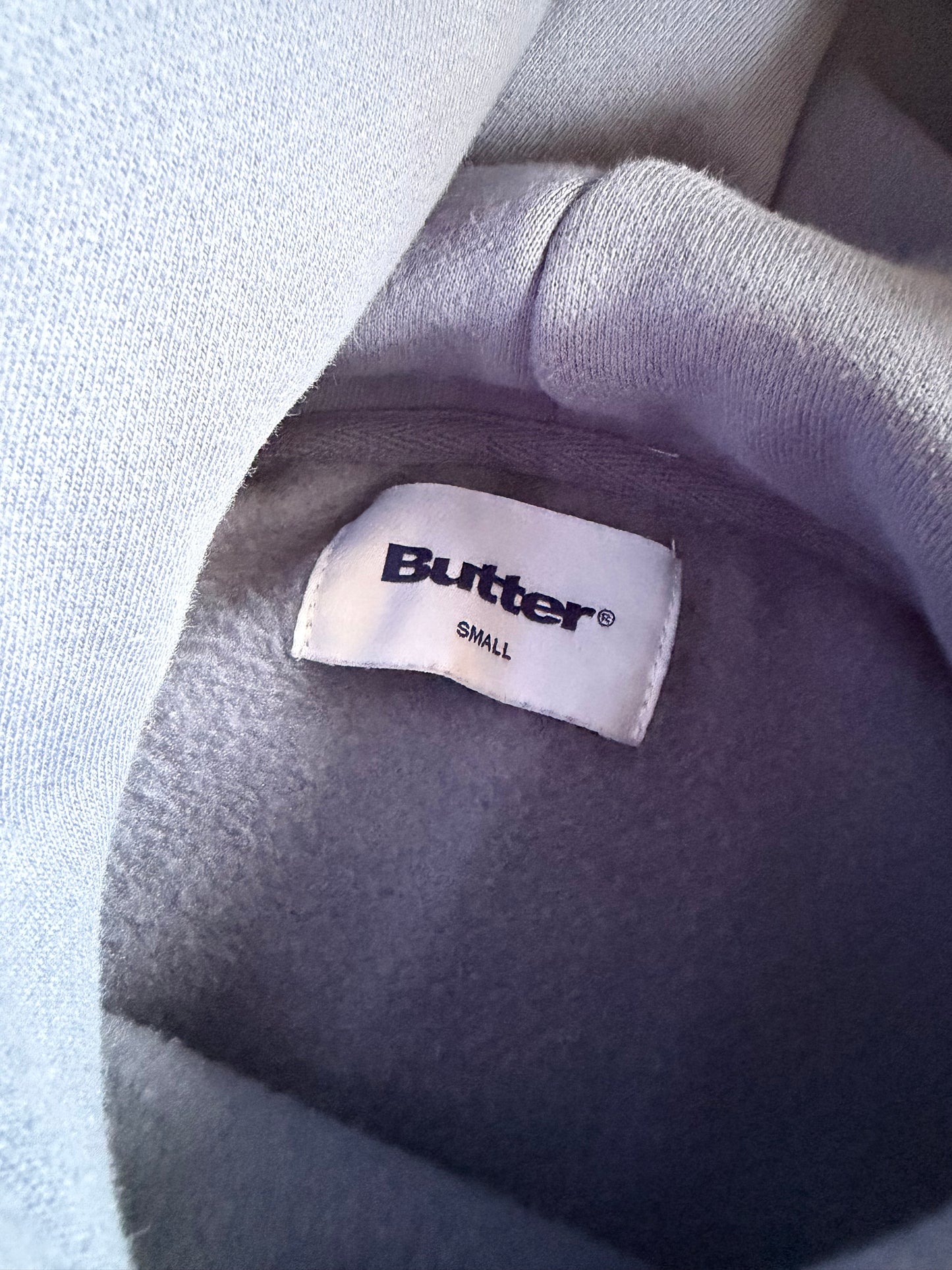 Butter Worldwide Baby Blue Hoodie Sz S