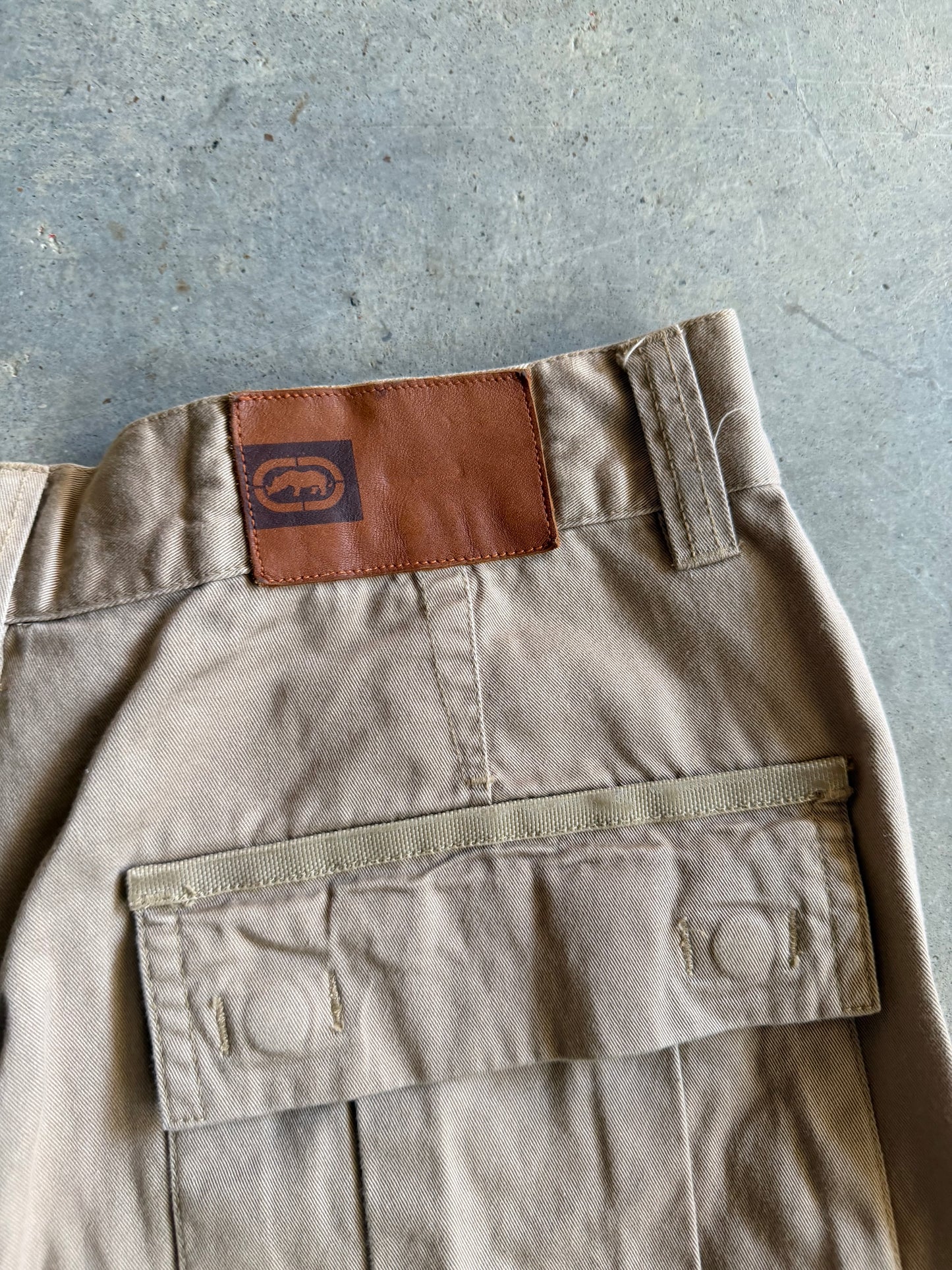 Y2K Extra Baggy Echo Cargo Shorts Sz 34
