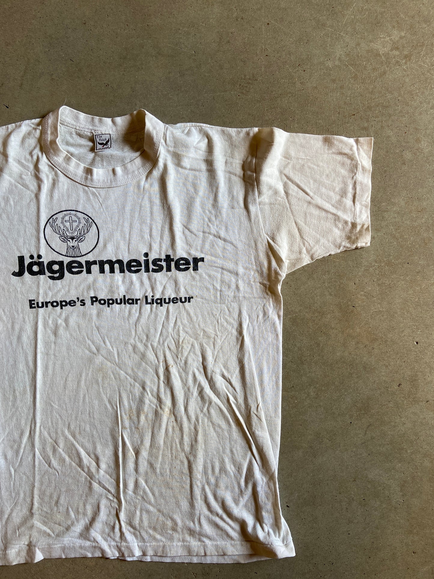 VTG 80s Jagermeister Graphic Tee Sz M