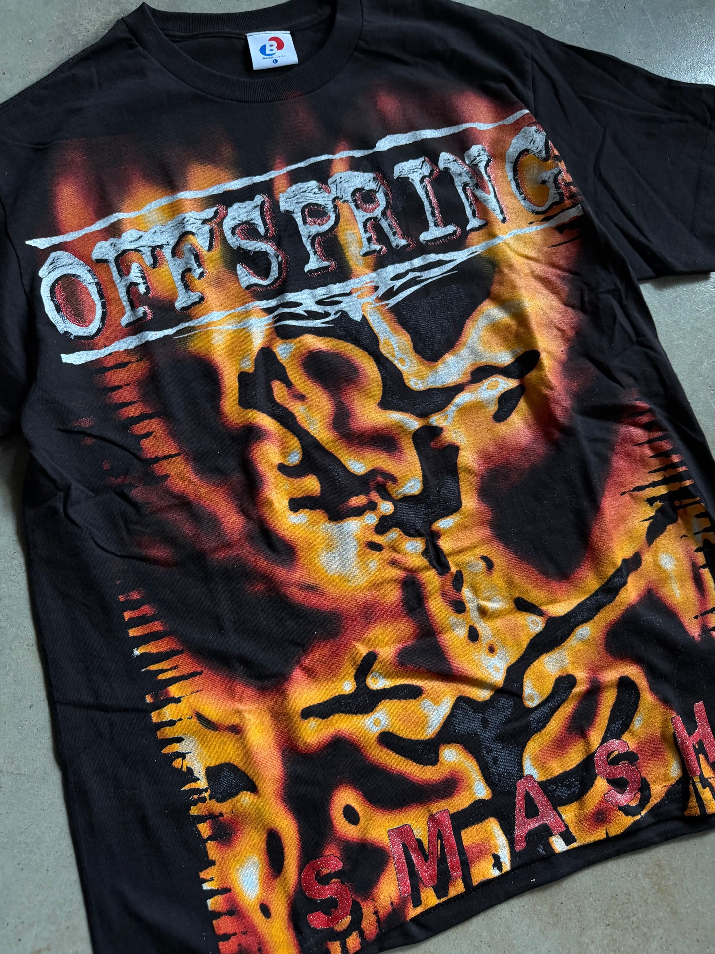 Backstock Co Offspring Black Orig. Tee Sz L