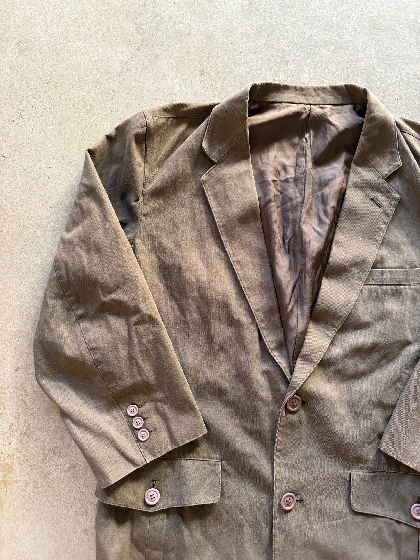 VTG 1980s Issey Miyake Chocolate Blazer Sz L