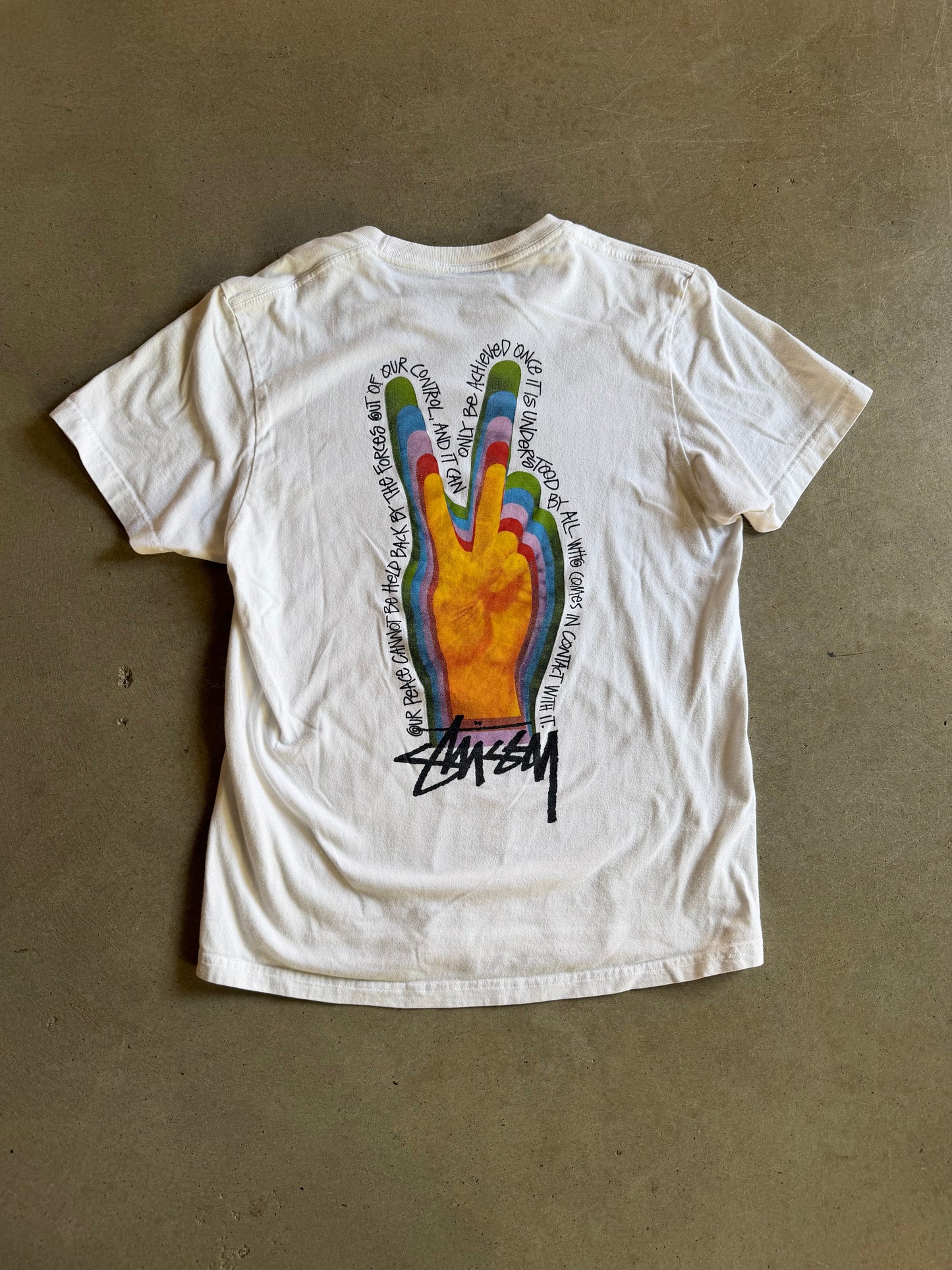 Stussy Our Peace Tee Sz M